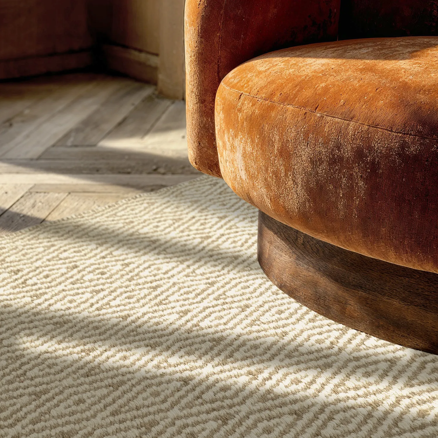 Tapete de lã - Monastir (bege/branco)