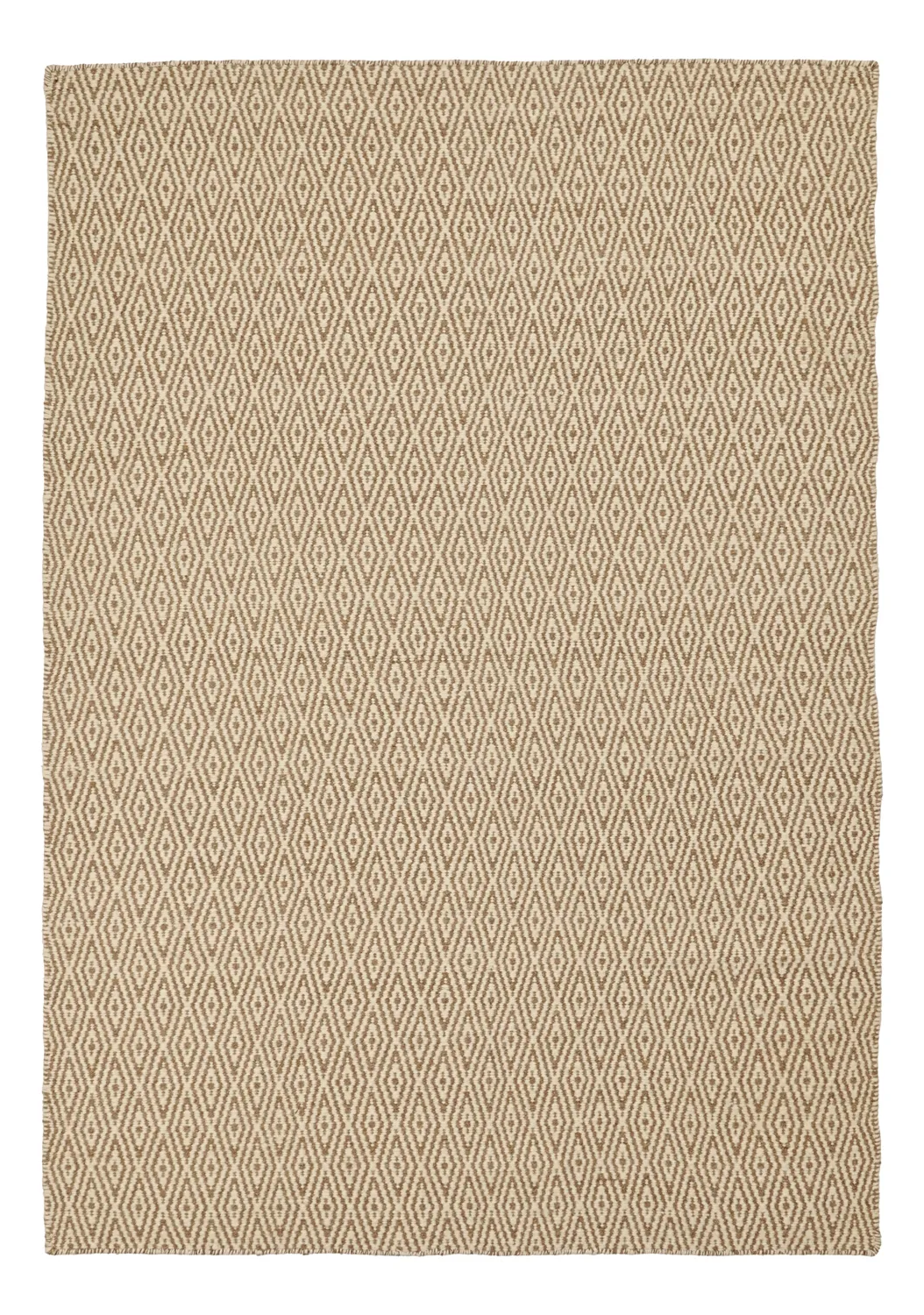 Tapete de lã - Monastir (marrom/branco)