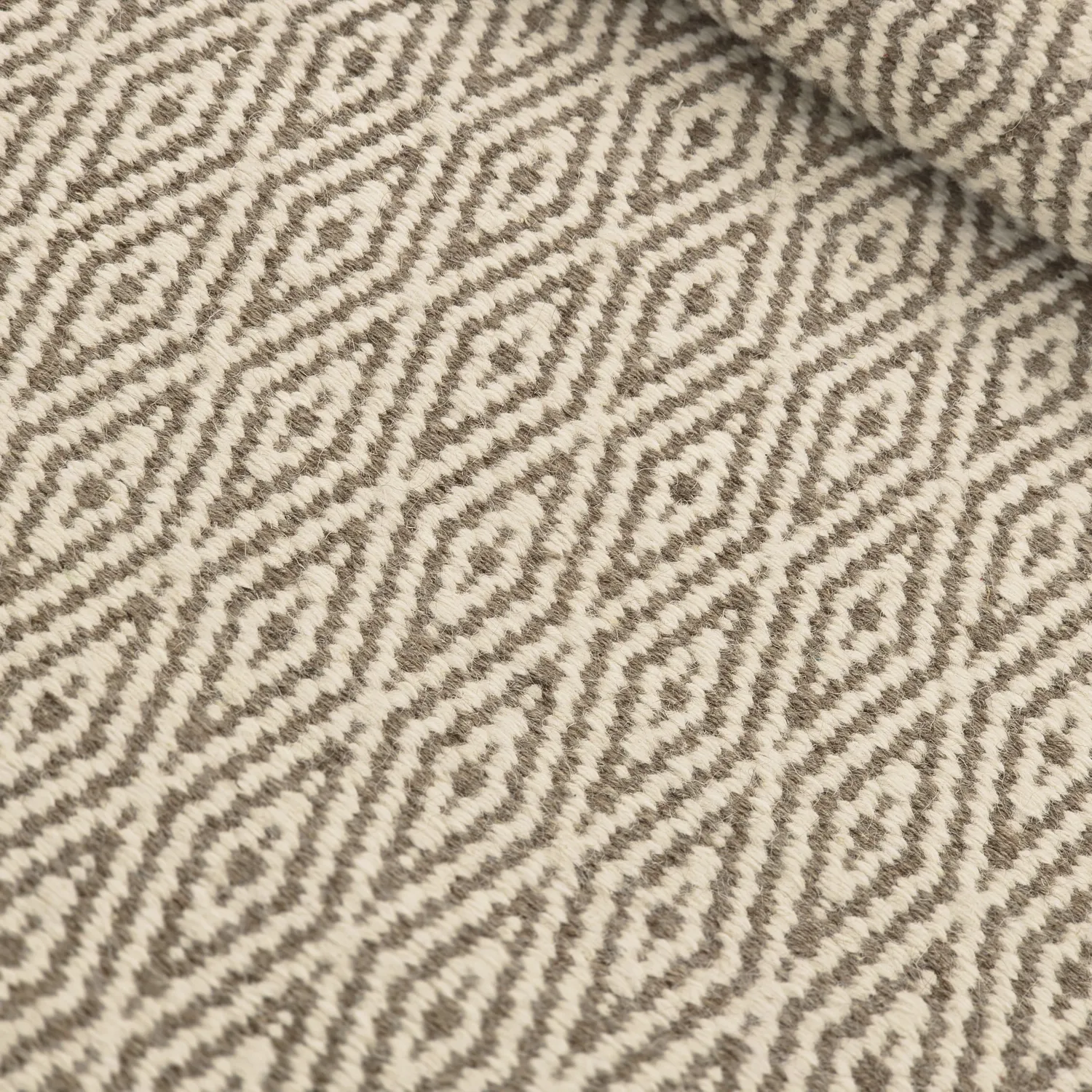 Tapete de lã - Monastir (marrom/branco)