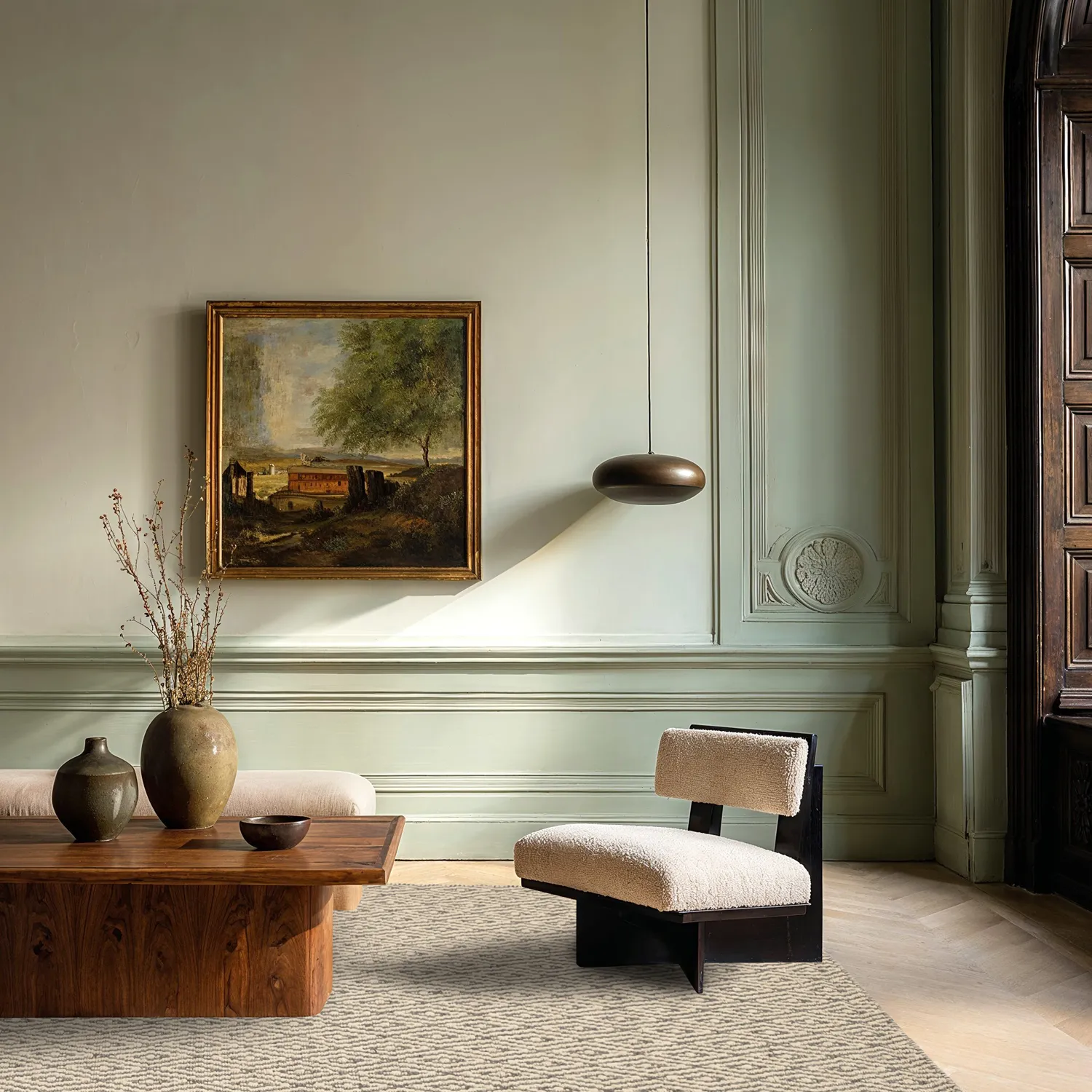 Tapete de lã - Monastir (cinza/branco)