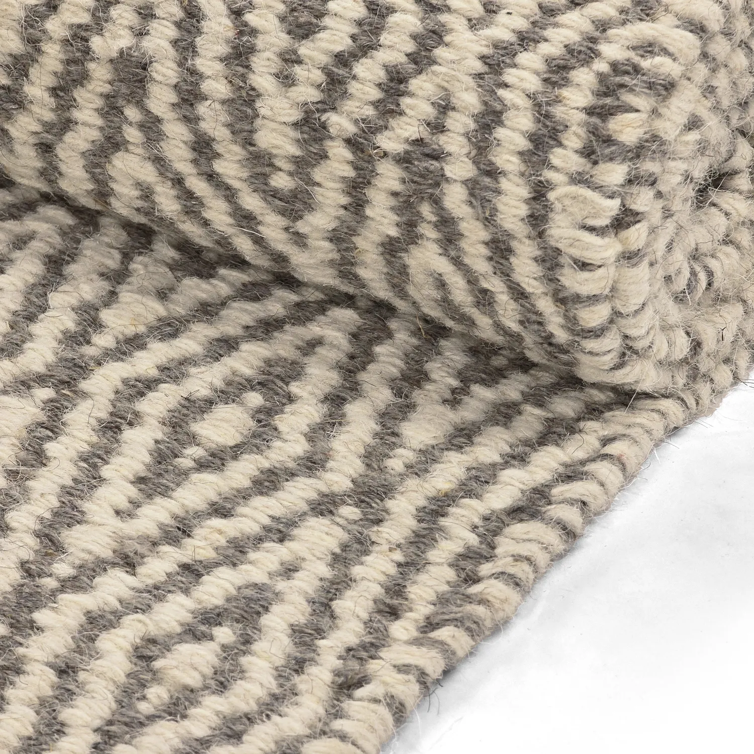 Tapete de lã - Monastir (cinza/branco)