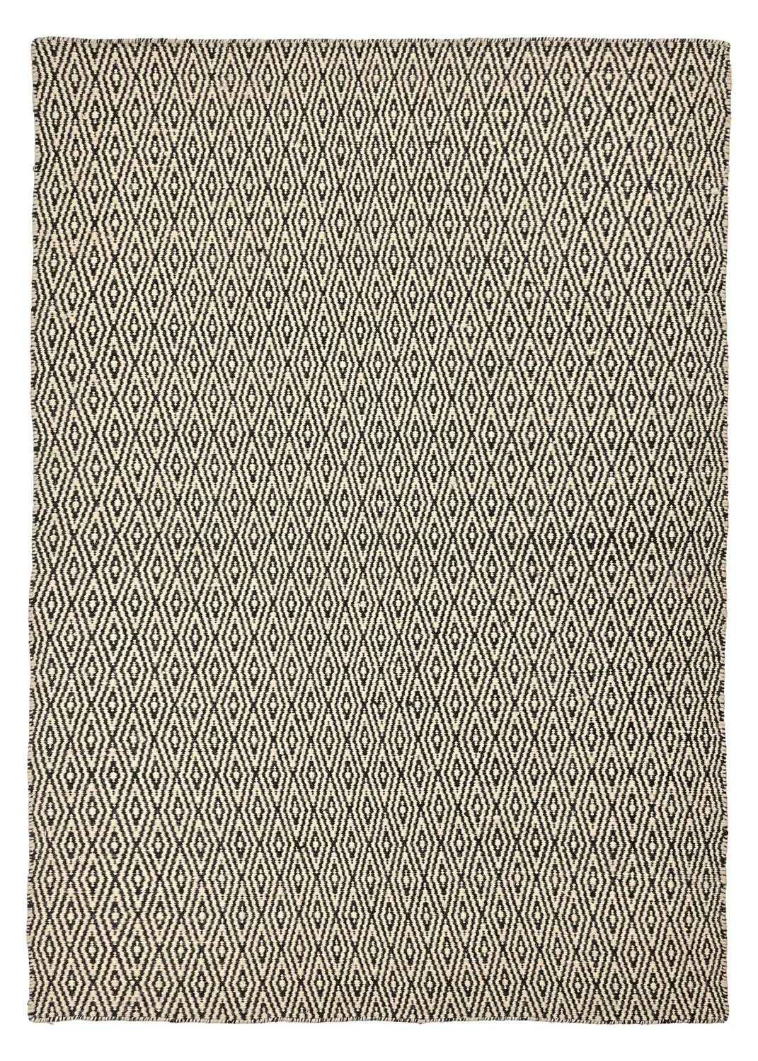 Tapete de lã - Monastir (preto/branco)