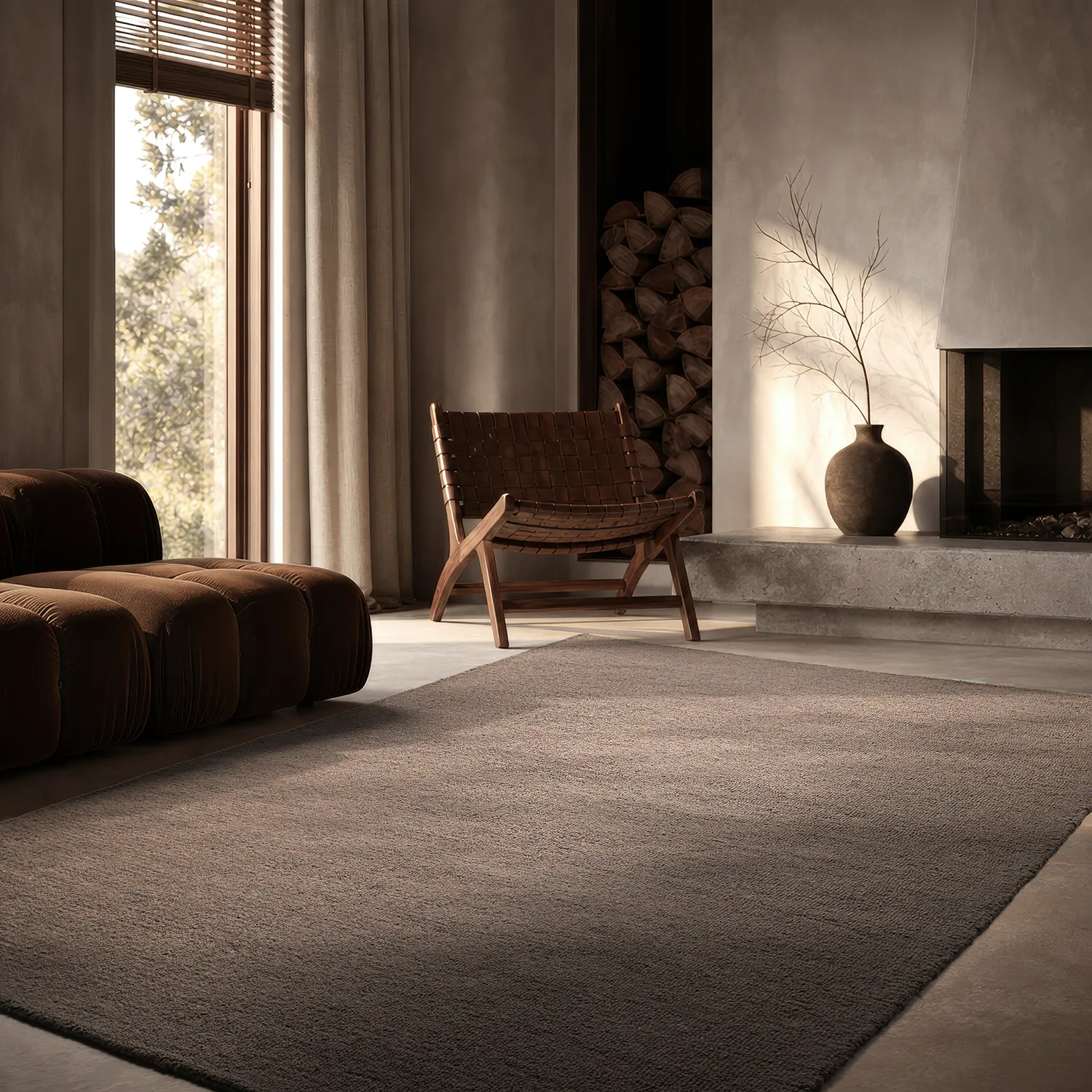 Tapete de lã - Montmartre Loop Handtufted Wool (taupe)