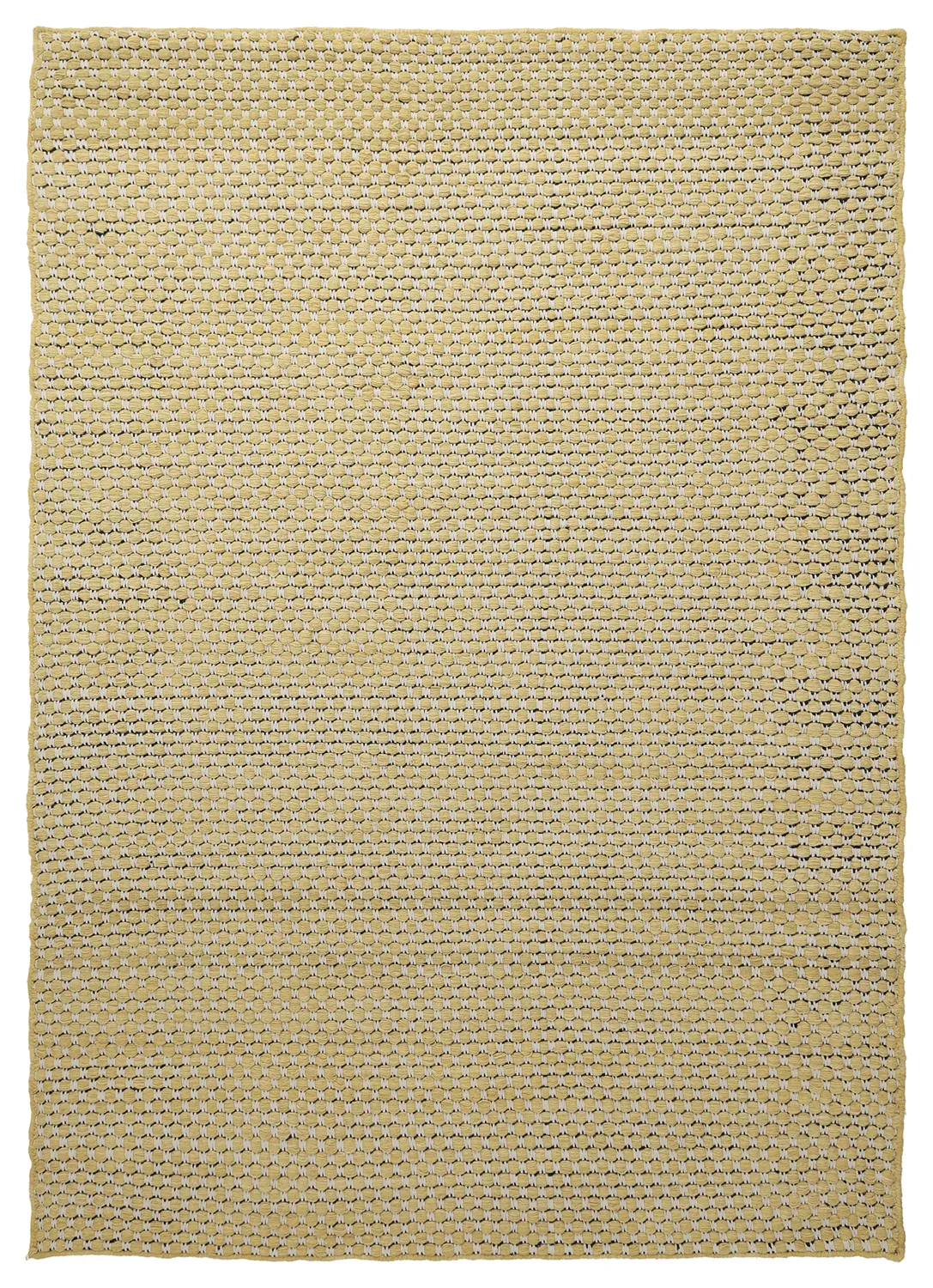 Tapete de lã - Ovelia (amarelo/branco)