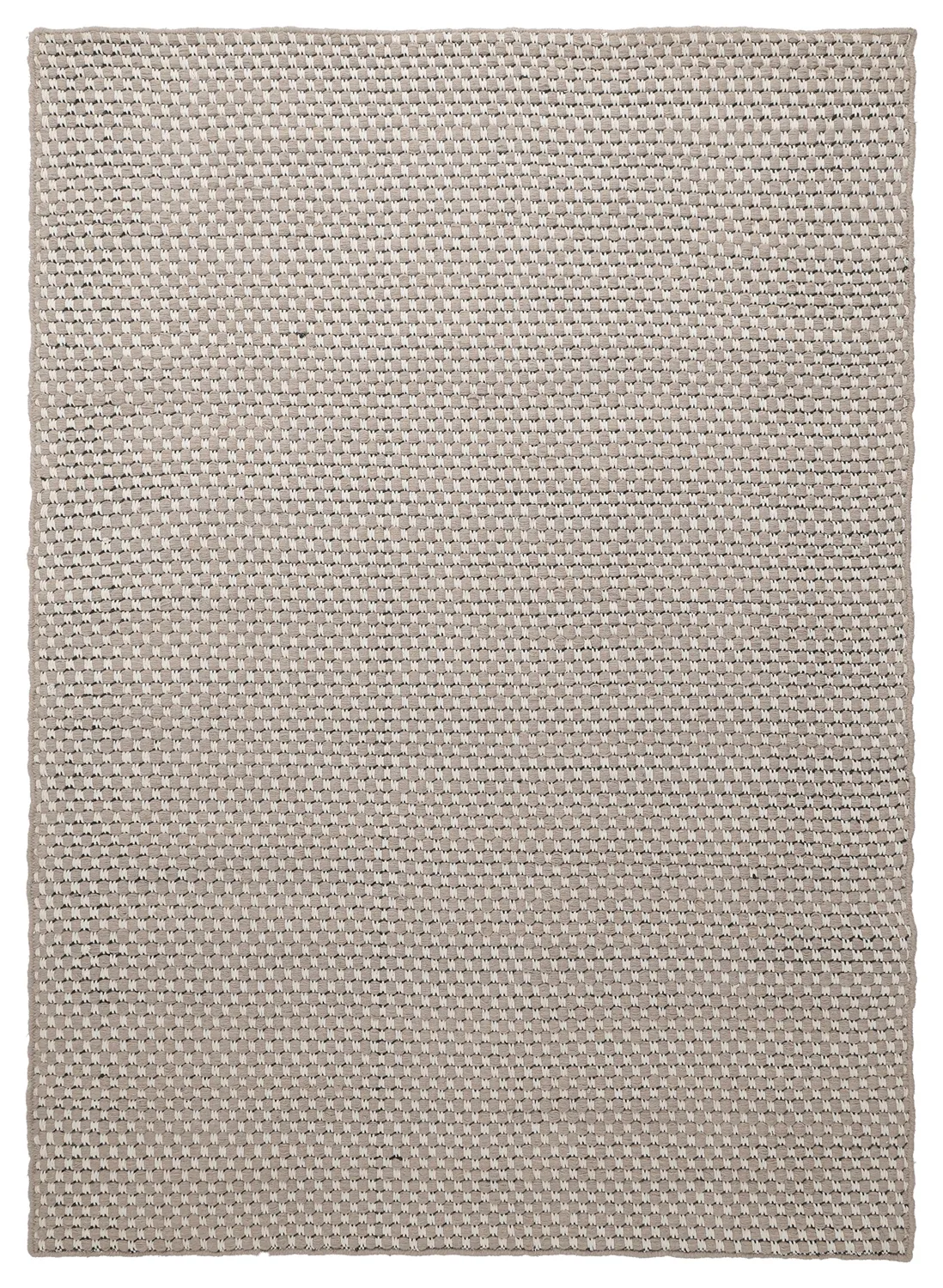 Tapete de lã - Ovelia (taupe/branco)