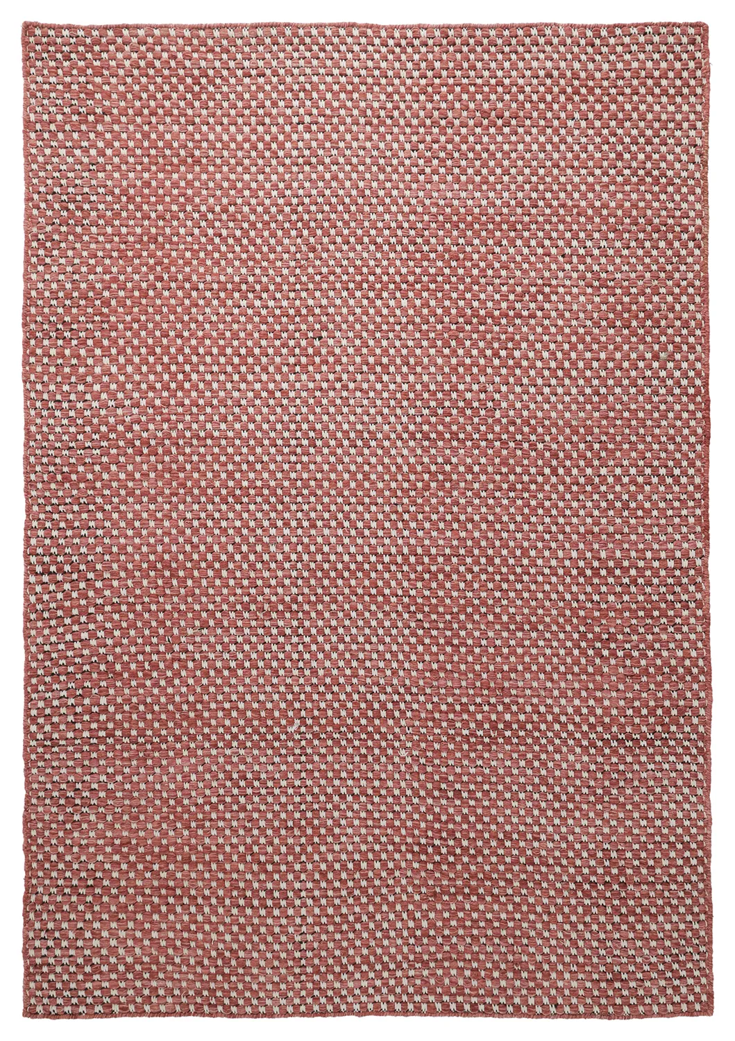 Tapete de lã - Ovelia (terracota/branco)