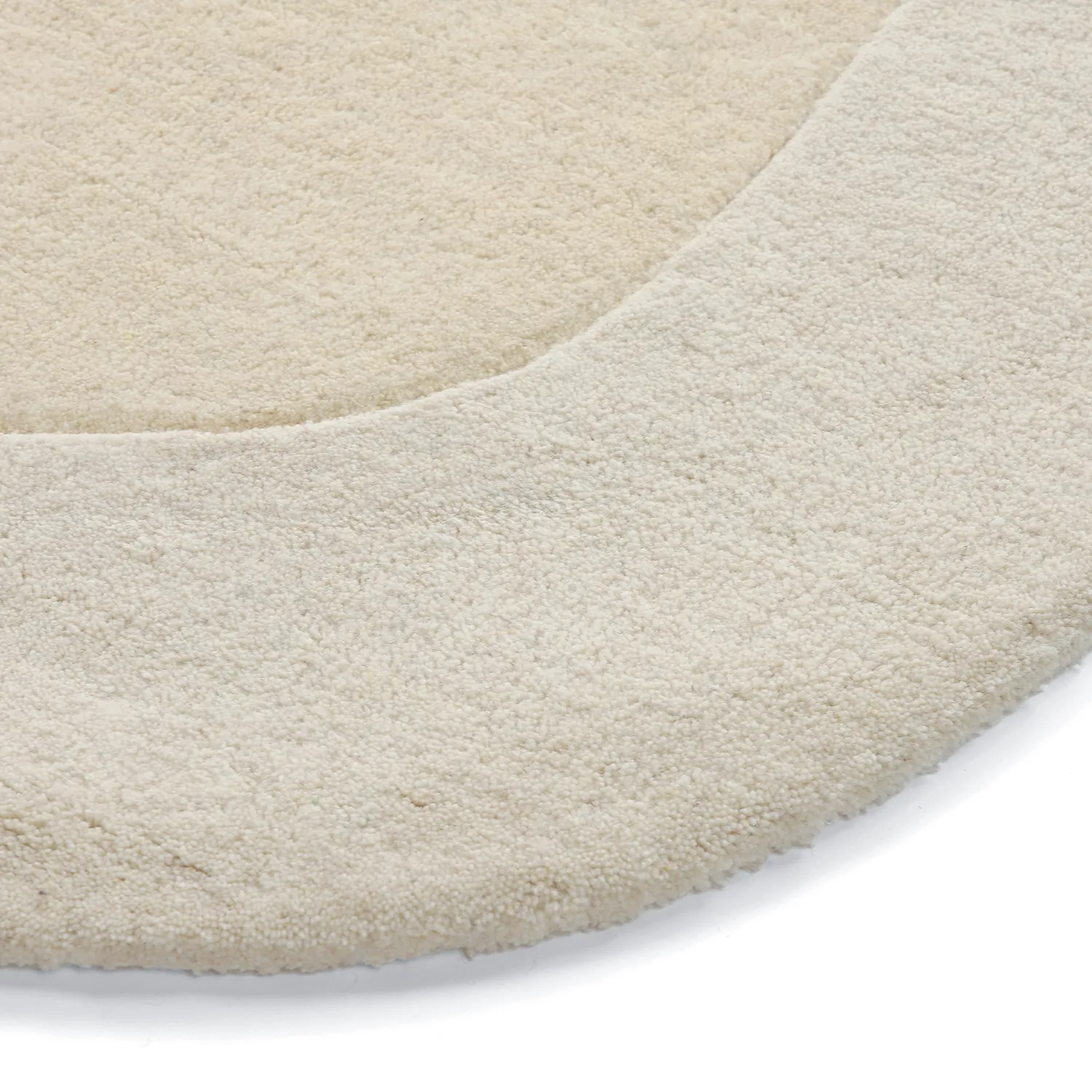 Tapete de lã - Puri Hand Tufted Wool Premium (creme/branco)