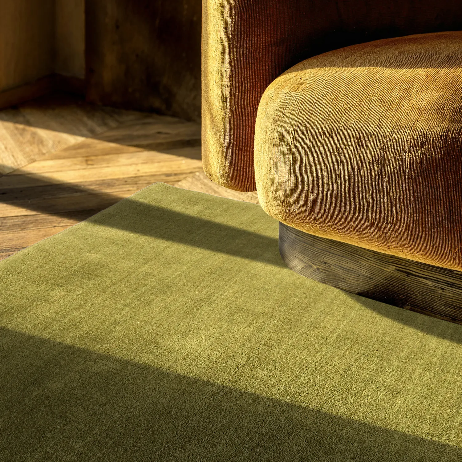 Tapete de lã - Rozel Handloom Wool Premium (verde musgo)