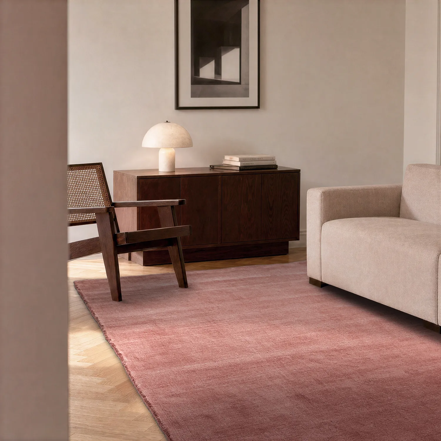 Tapete de lã - Rozel Handloom Wool Premium (vermelho envelhecido)