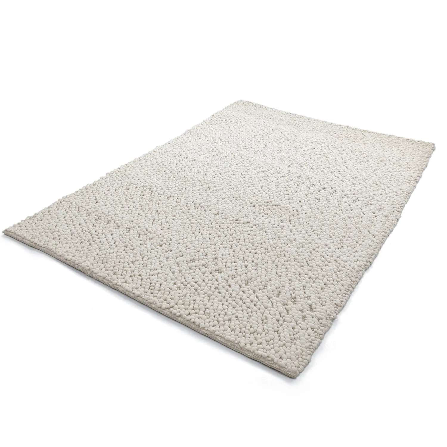 Tapete de lã - Sala Irregular Wool Bubble (creme)