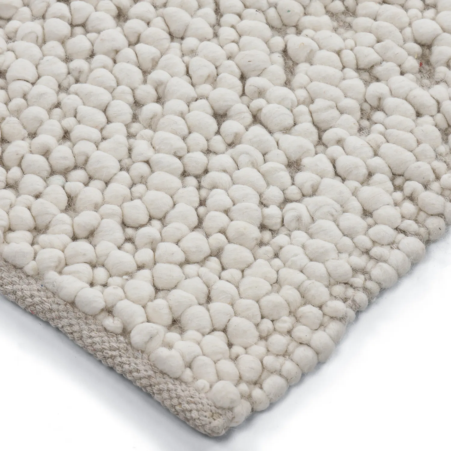 Tapete de lã - Sala Irregular Wool Bubble (creme)