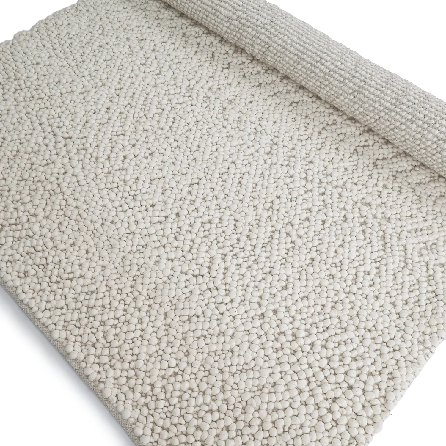 Tapete de lã - Sala Irregular Wool Bubble (creme)