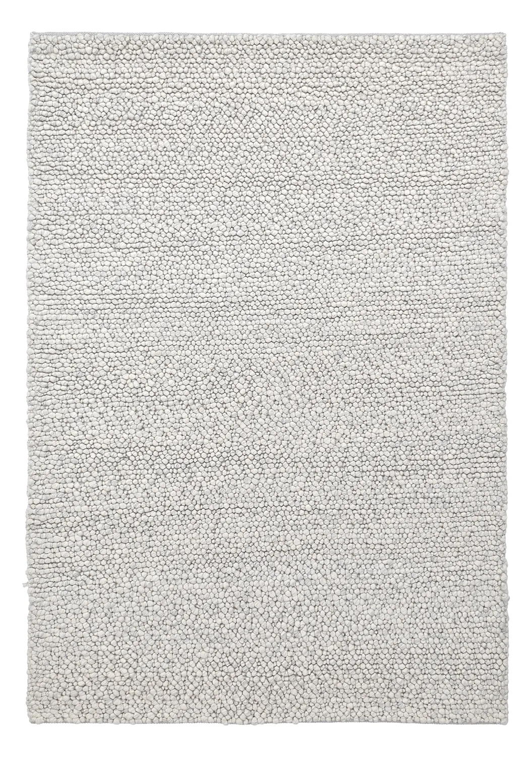 Tapete de lã - Sala Irregular Wool Bubble (mescla cinza claro)