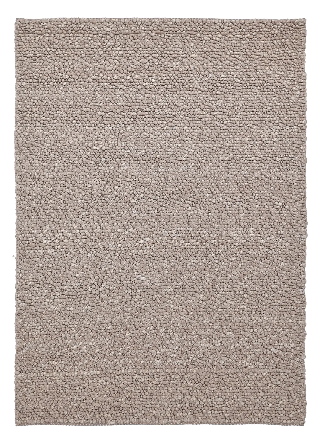 Tapete de lã - Sala Irregular Wool Bubble (taupe/branco mescla)