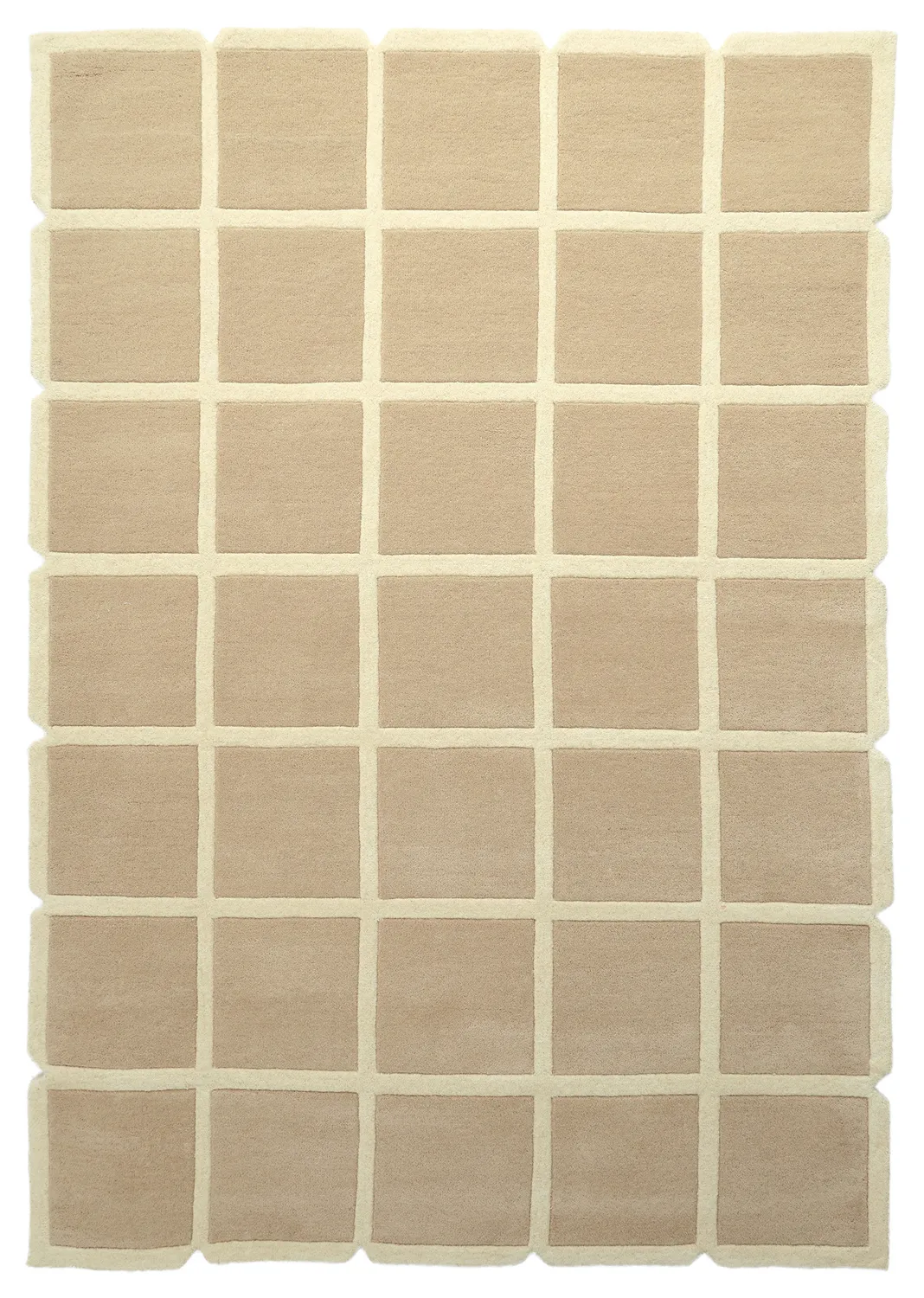 Tapete de lã - Syl Hand Tufted Wool Premium (bege/creme)