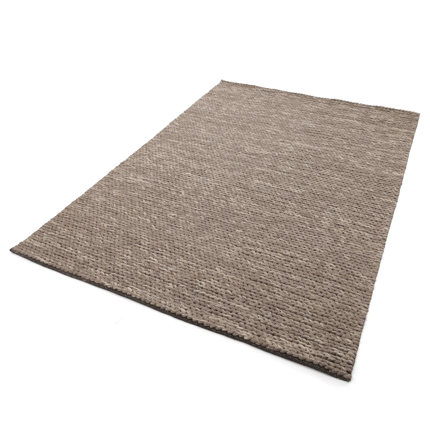 Tapete de lã - Talvia Braided Wool (marrom/bege)