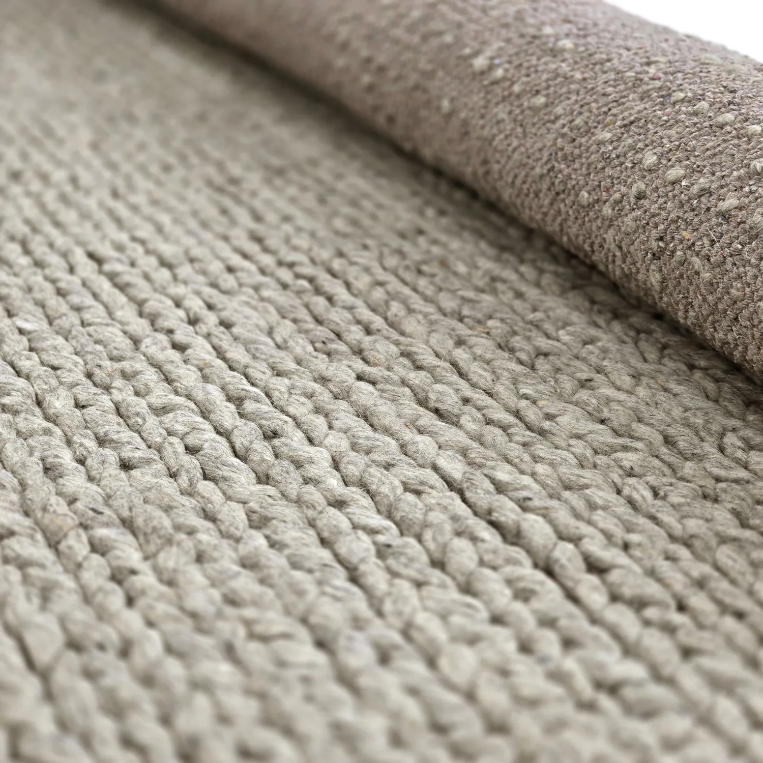 Tapete de lã - Talvia Braided Wool (cinza)