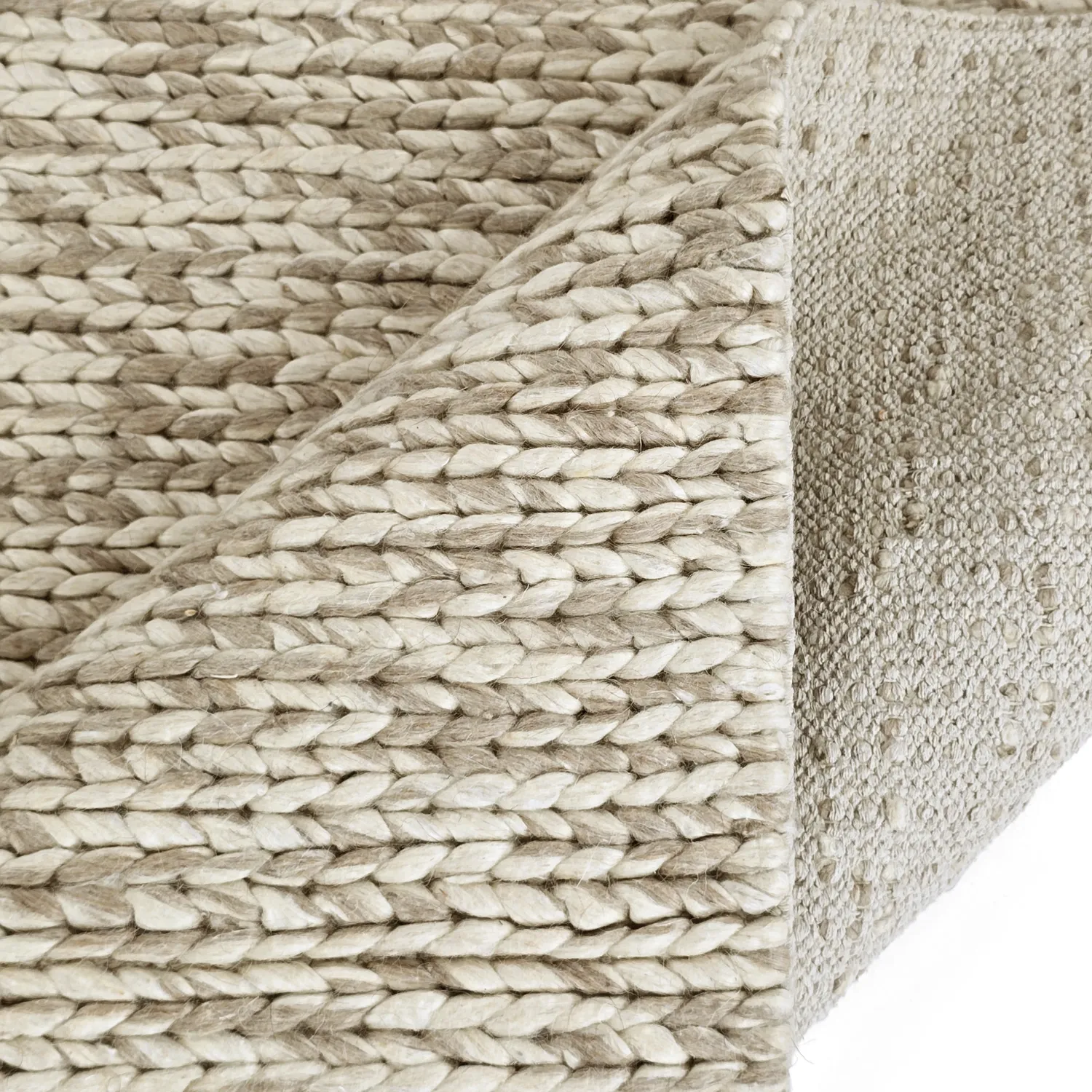 Tapete de lã - Talvia Braided Wool (natureza)