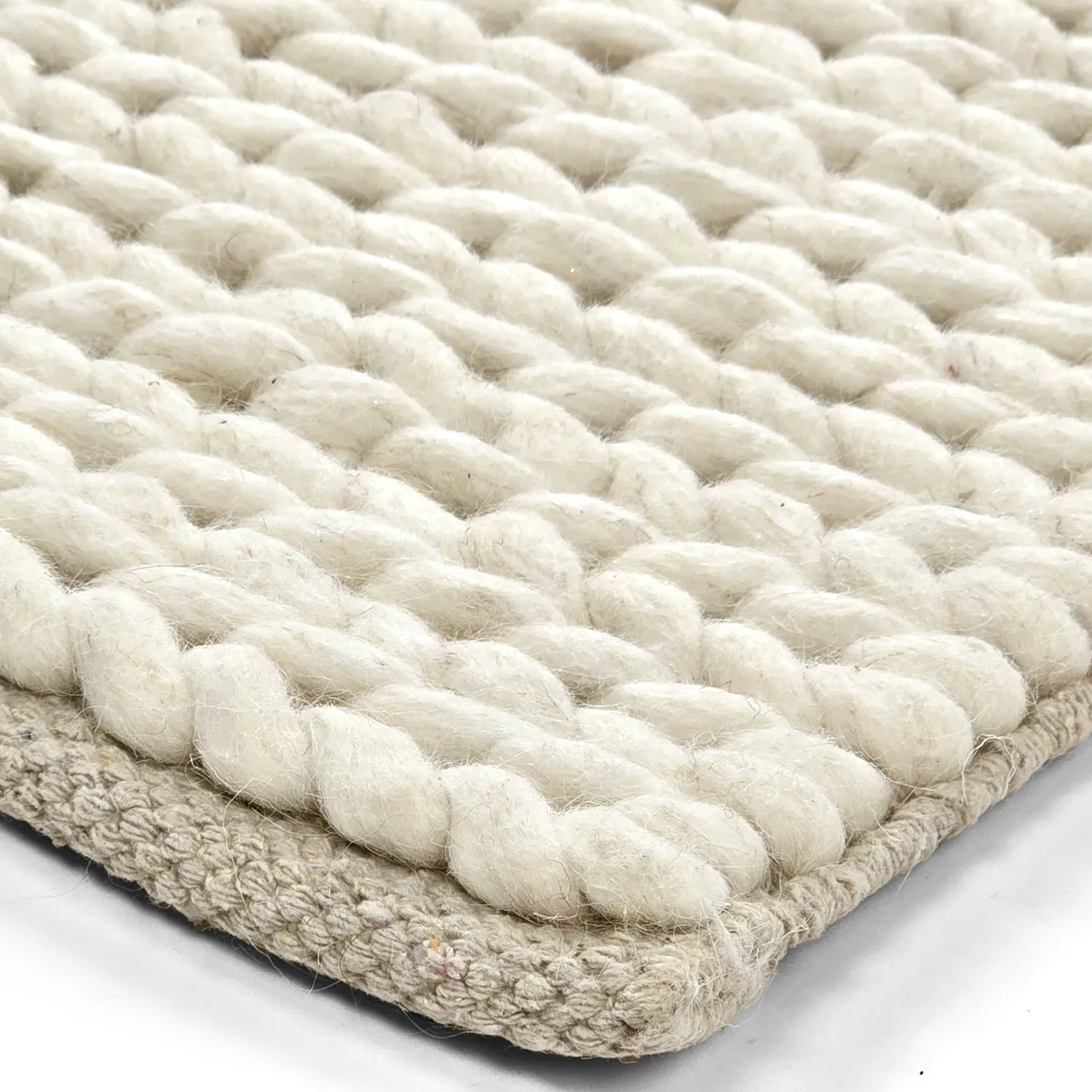 Tapete de lã - Talvia Braided Wool (off white)