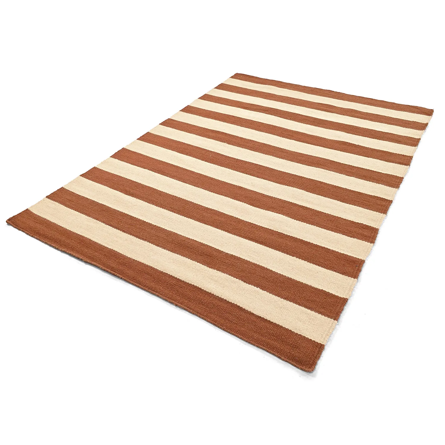 Tapete de lã - Torquay (canela/branco)