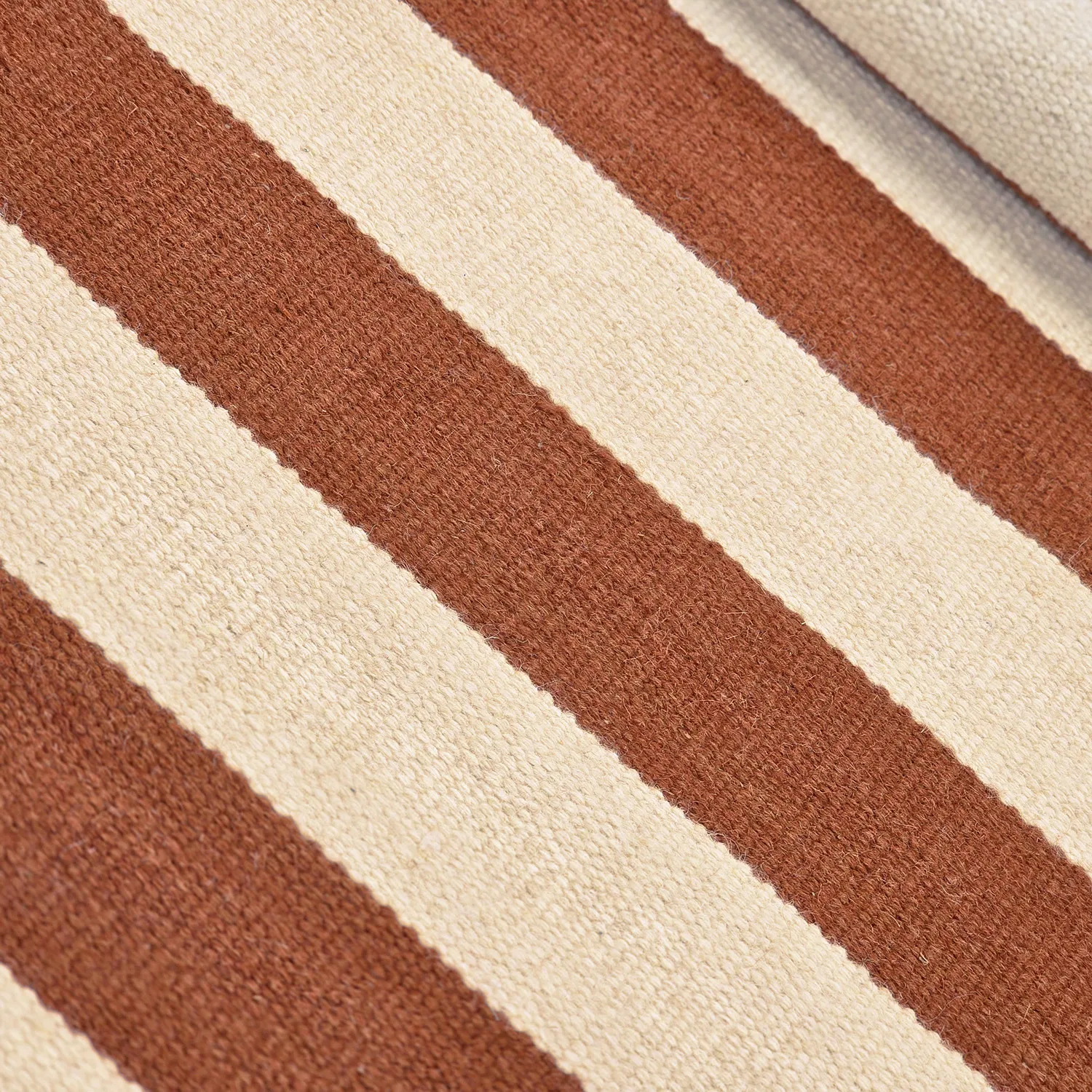 Tapete de lã - Torquay (canela/branco)