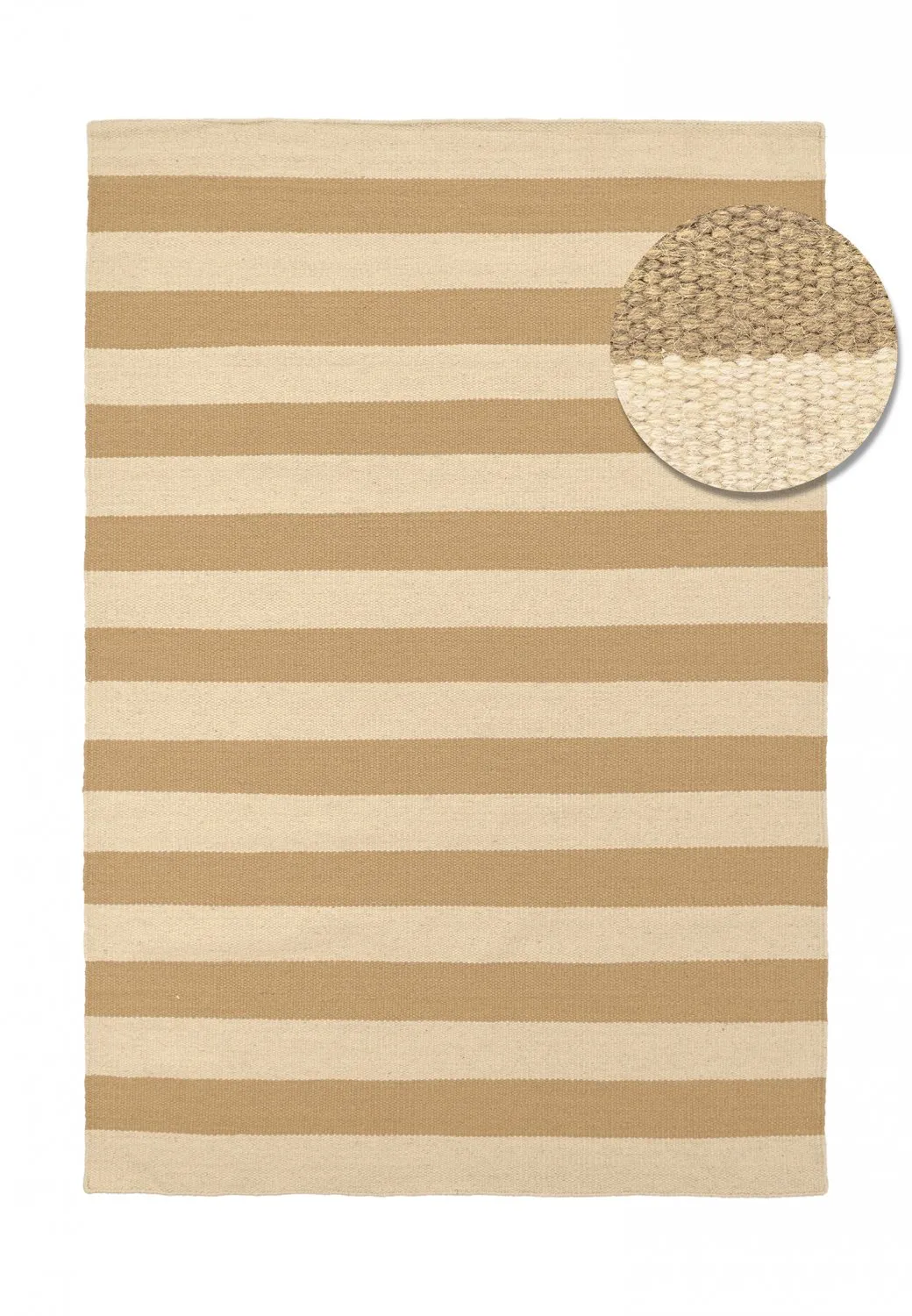 Tapete de lã - Torquay (branco/bege)