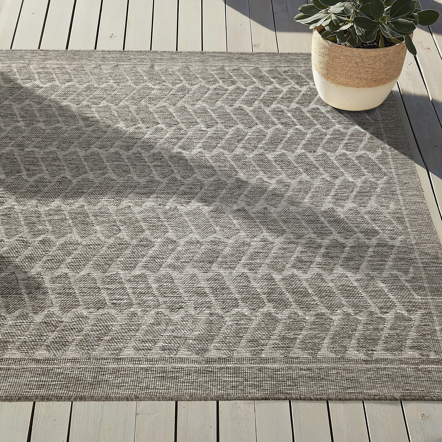 Tapete para interior e exterior - Aria (cinza)