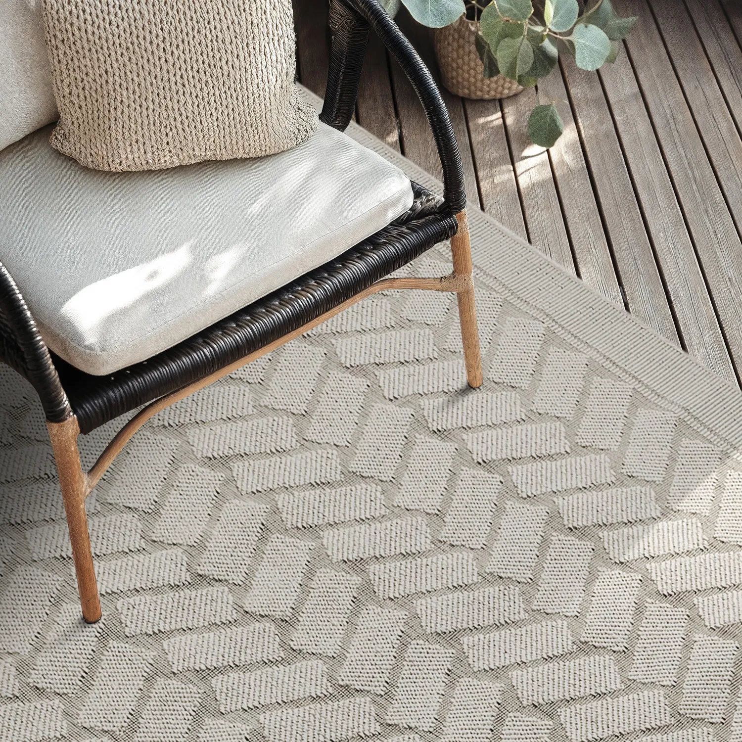 Tapete para interior e exterior - Aria (off white)