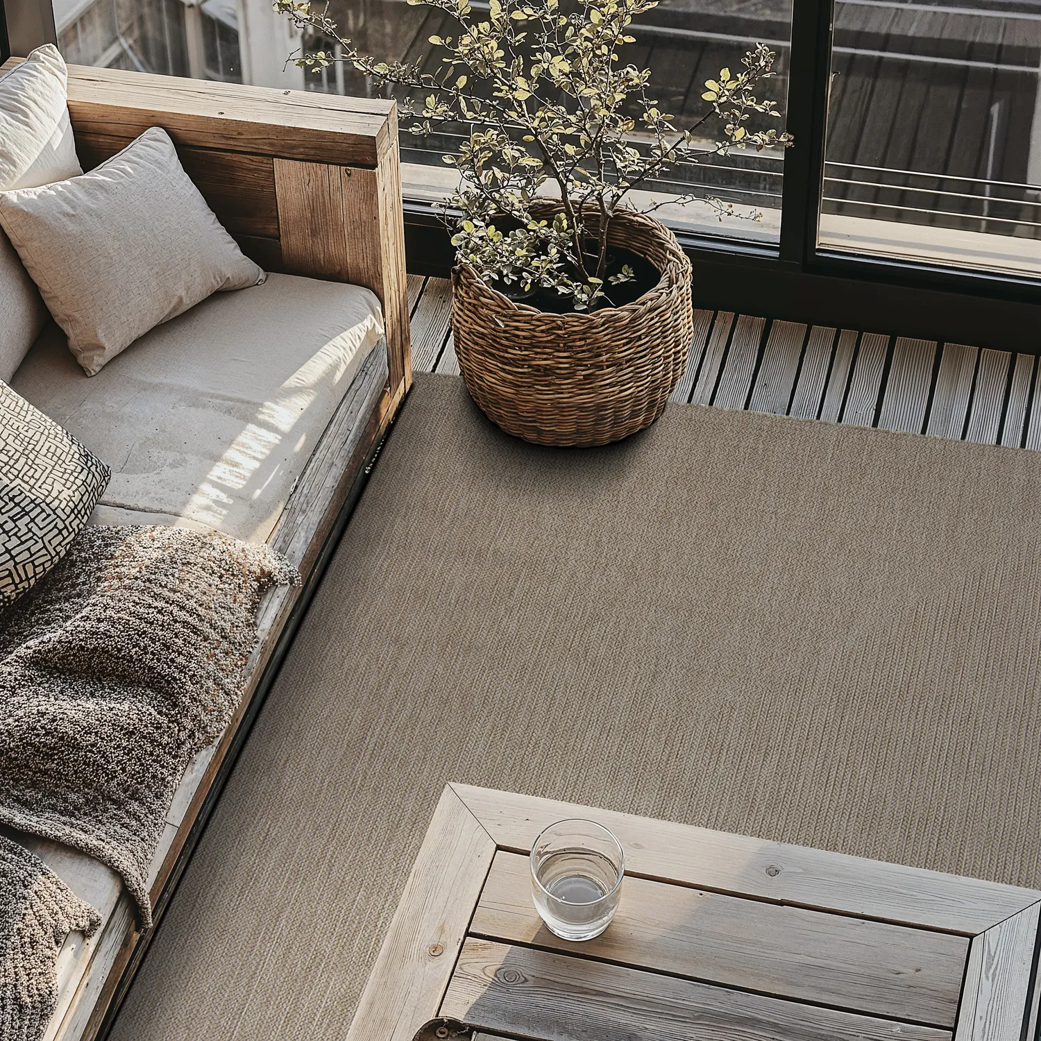 Tapete para interior e exterior - Arlo (bege)