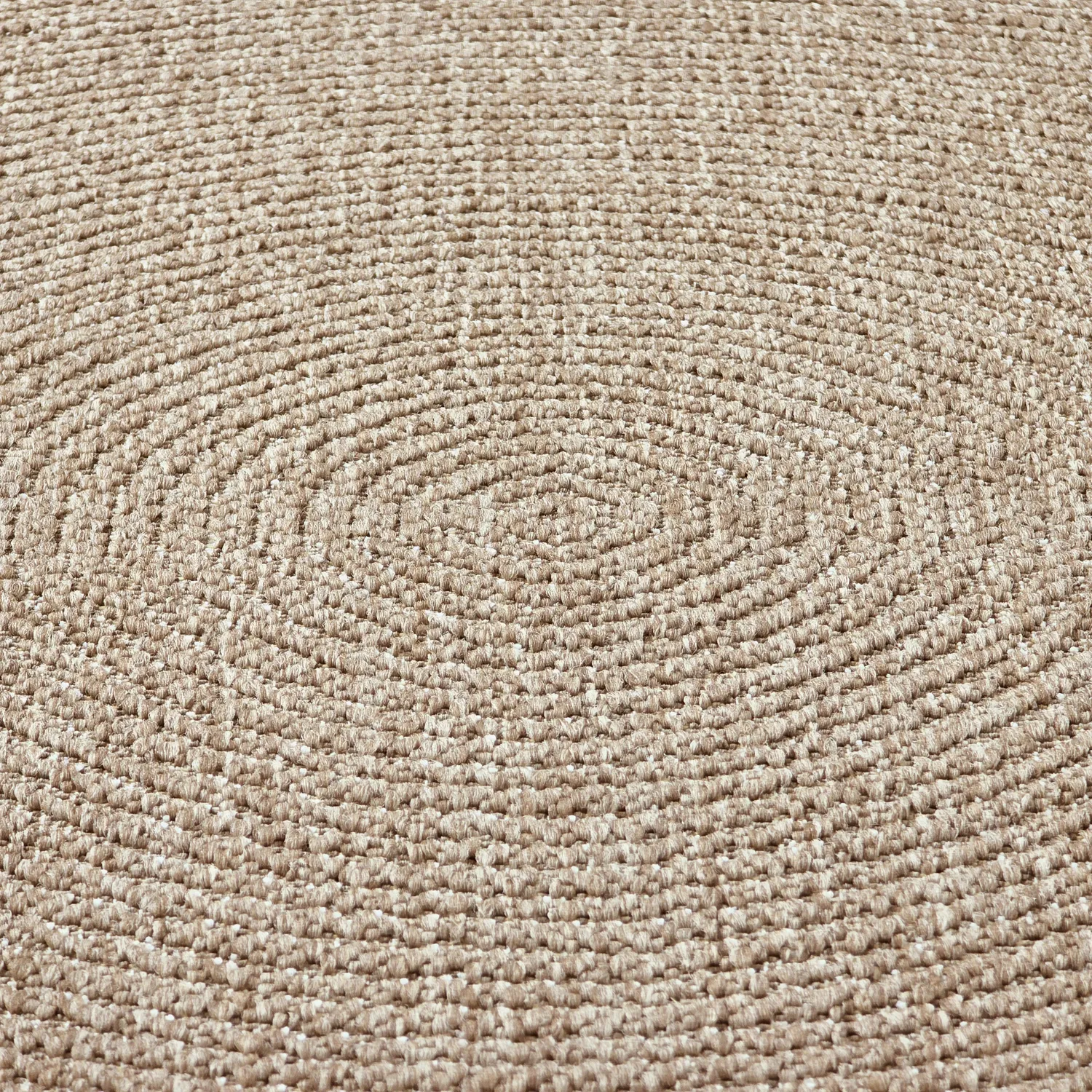 Tapete redondo - Indoor/Outdoor Arlo (bege)