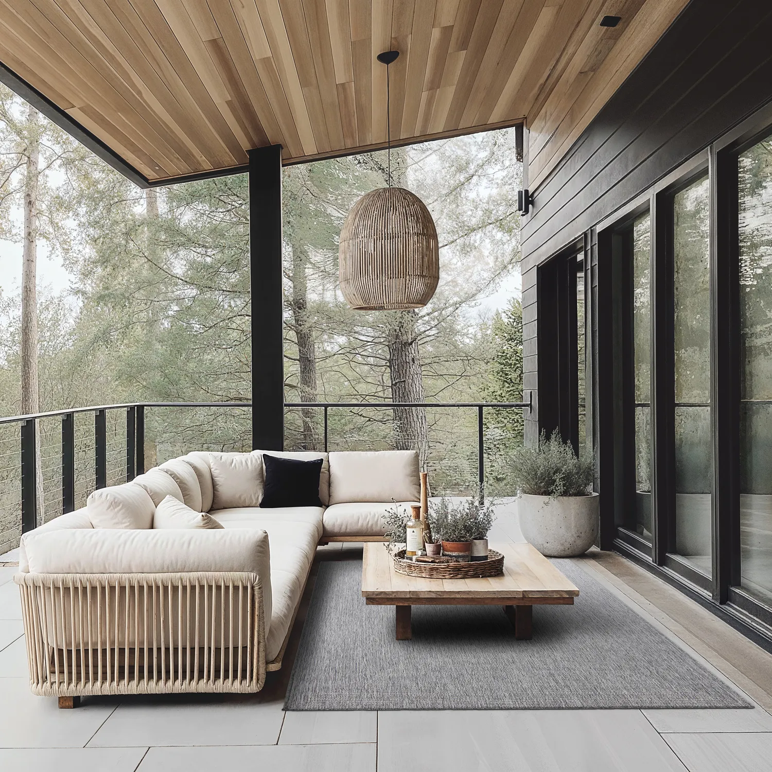 Tapete para interior e exterior - Arlo (cinza)