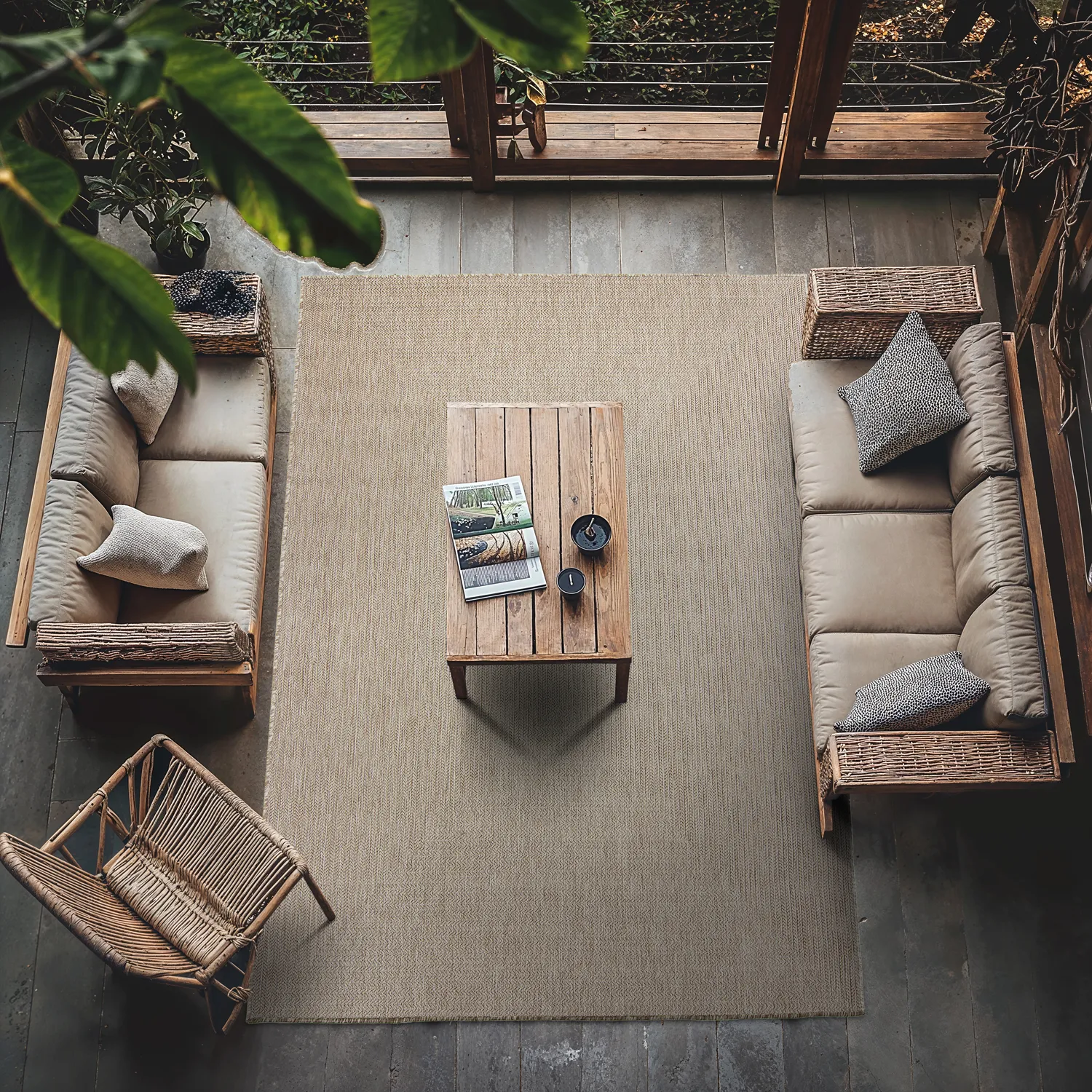 Tapete para interior e exterior - Bennett (bege)