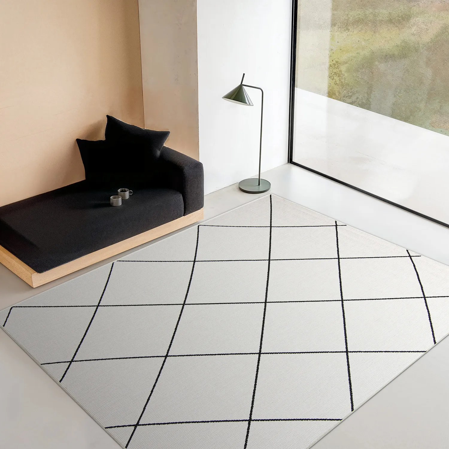 Tapete para interior e exterior - Bodhi (preto)