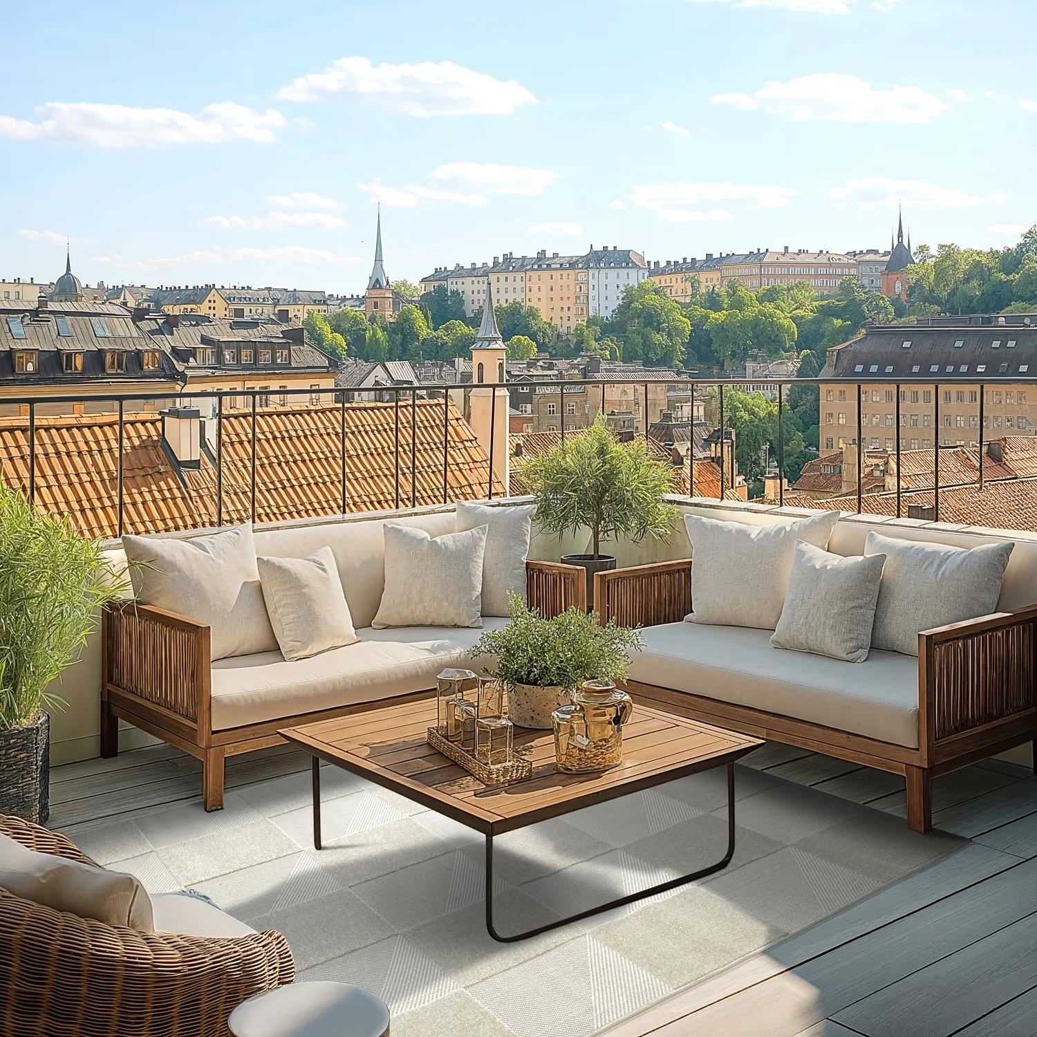 Shaggy Indoor/Outdoor - Carlisle (bege)