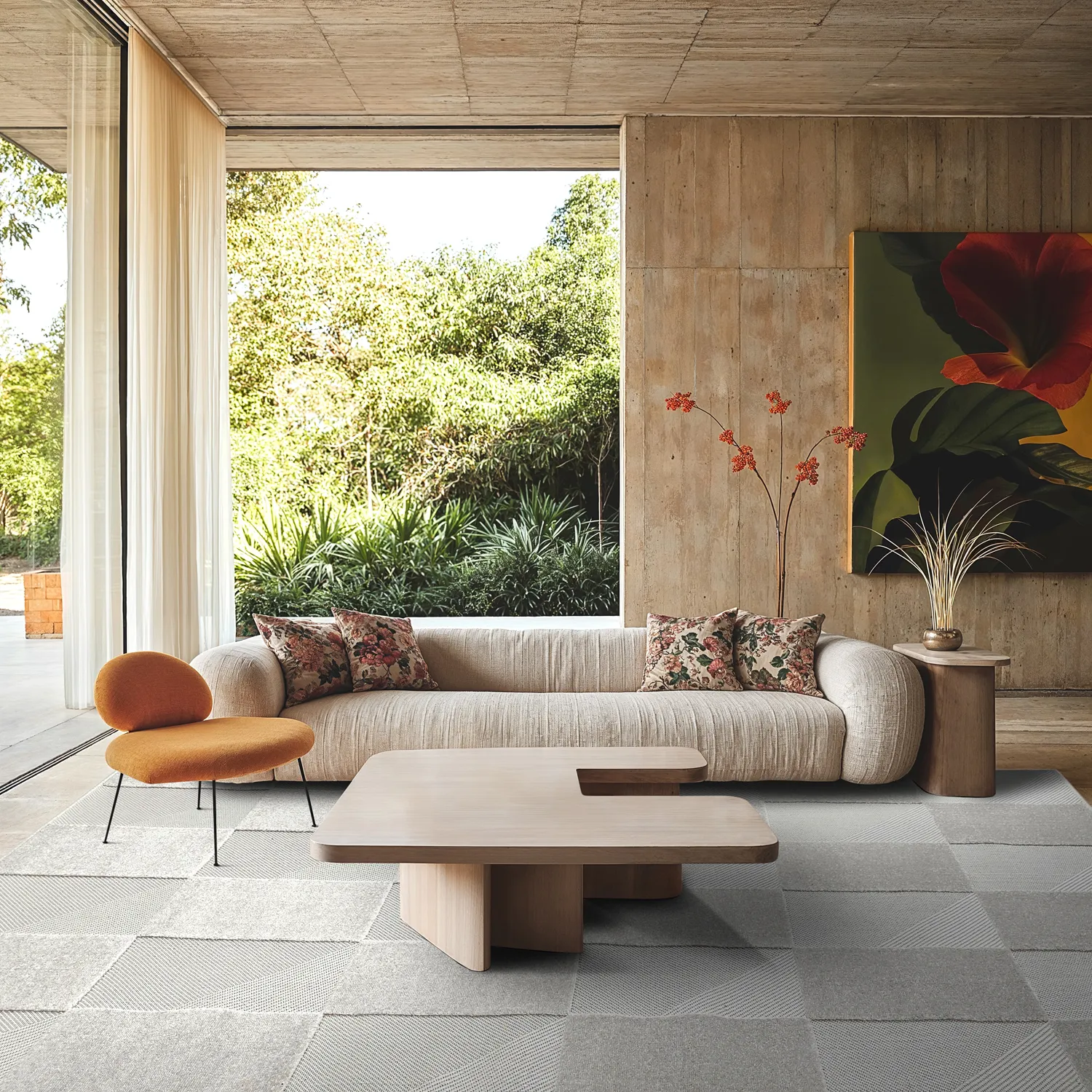 Shaggy Indoor/Outdoor - Carlisle (bege)