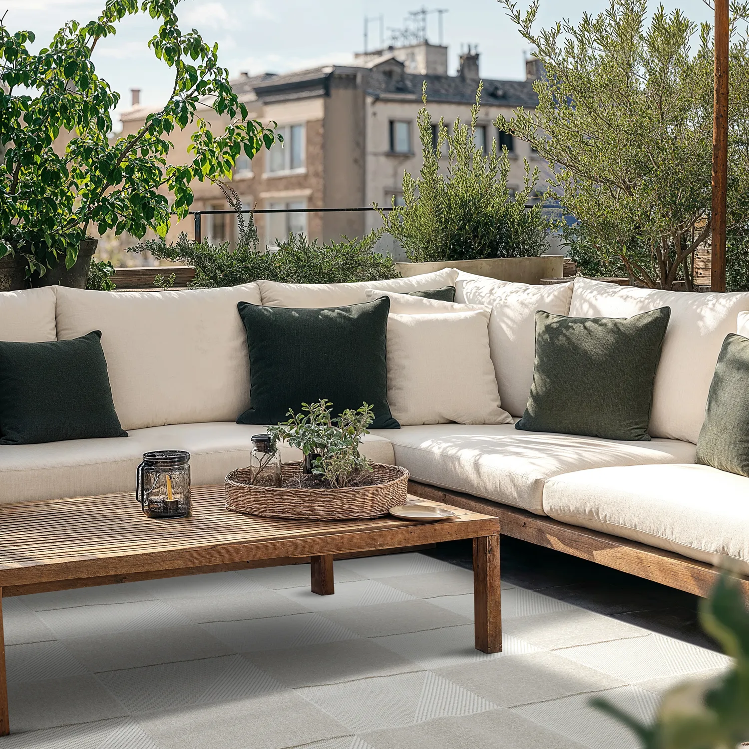 Shaggy Indoor/Outdoor - Carlisle (bege)