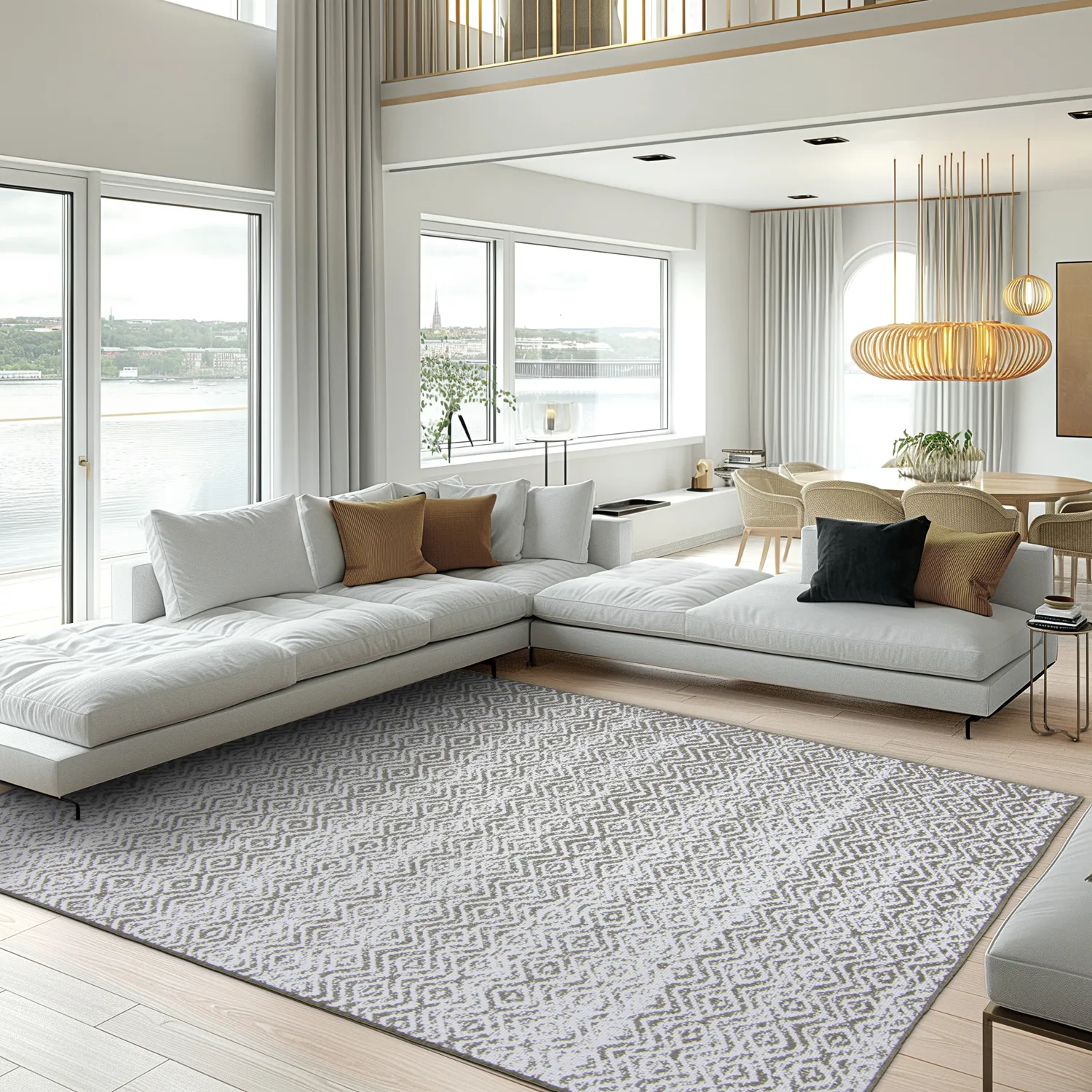 Tapete para interior e exterior - Harstad (marrom)