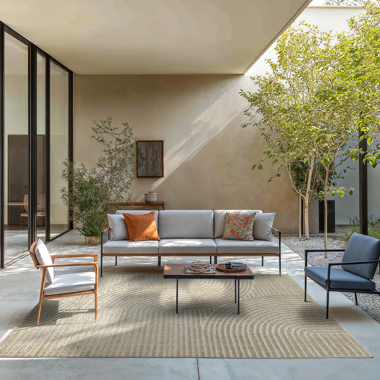 Shaggy Indoor/Outdoor - Devon (bege)