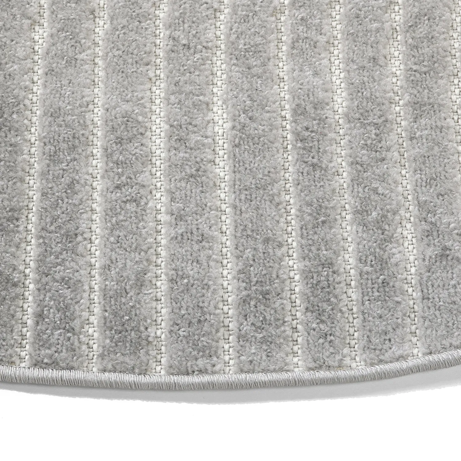 Tapete redondo - Indoor/Outdoor Devon (cinza)