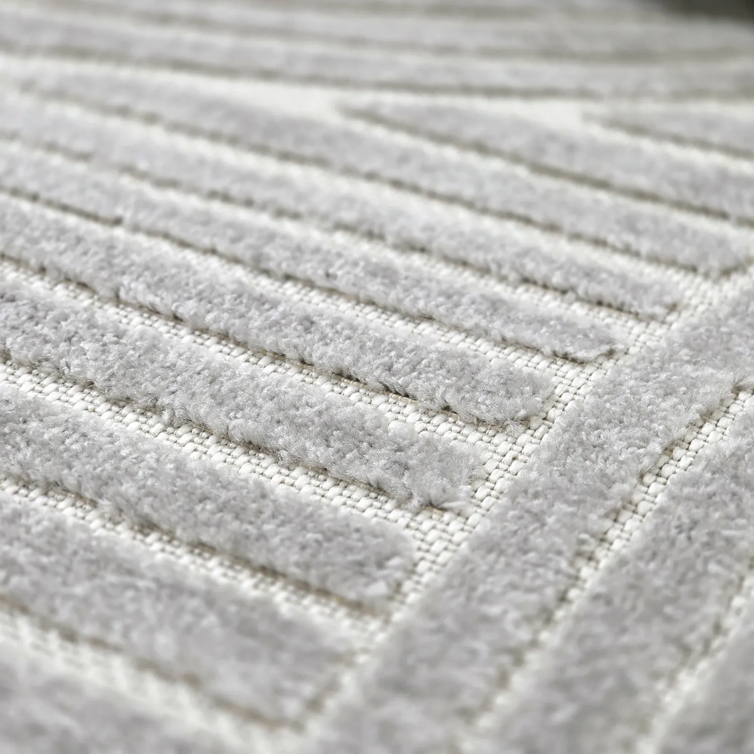 Tapete redondo - Indoor/Outdoor Devon (cinza)