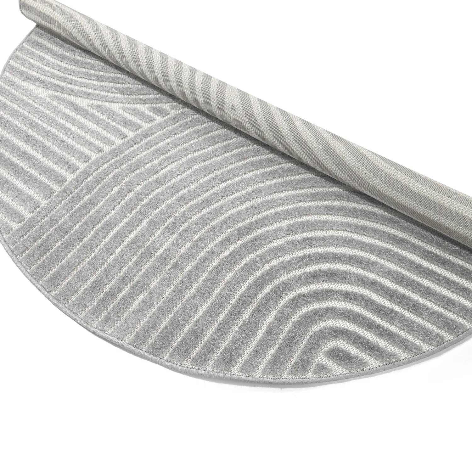 Tapete redondo - Indoor/Outdoor Devon (cinza)