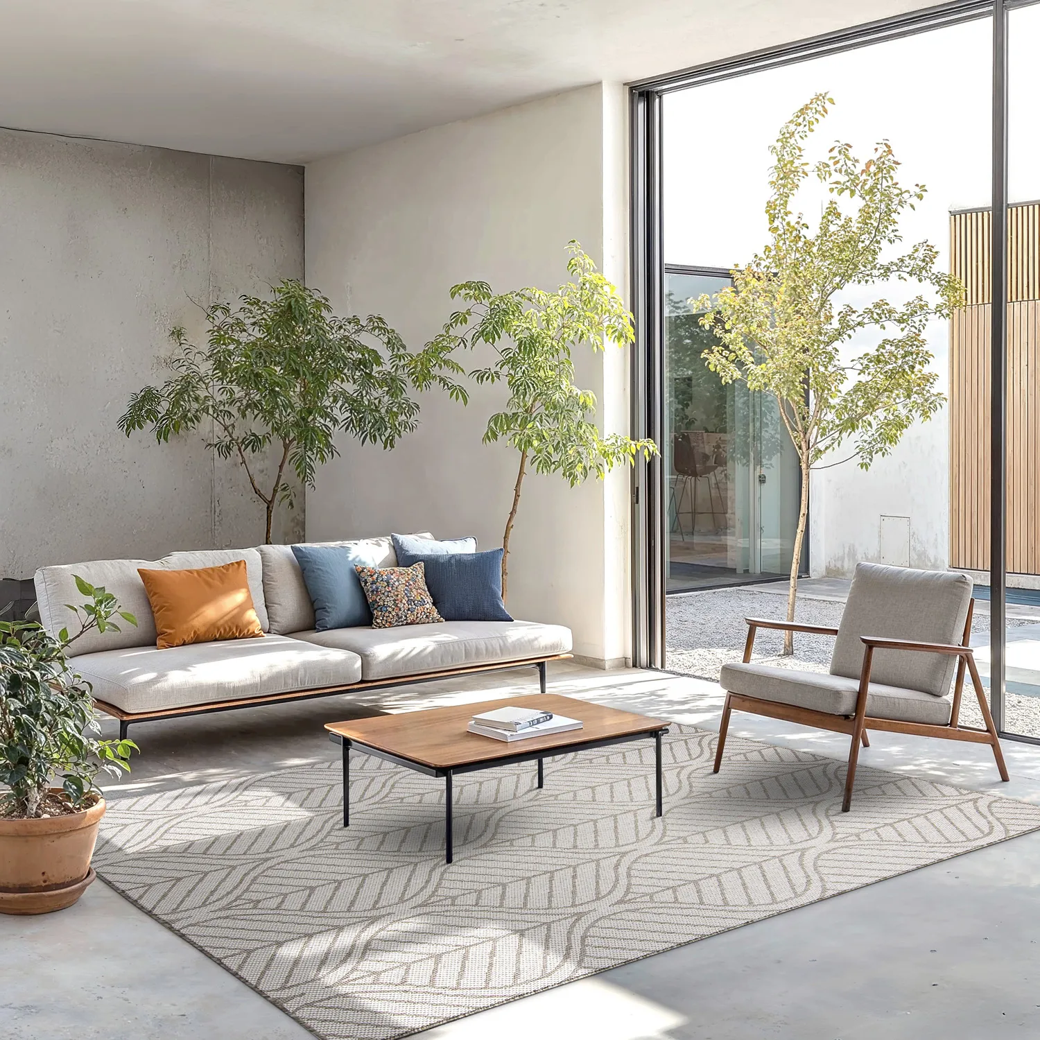 Tapete para interior e exterior - Harvey (bege)