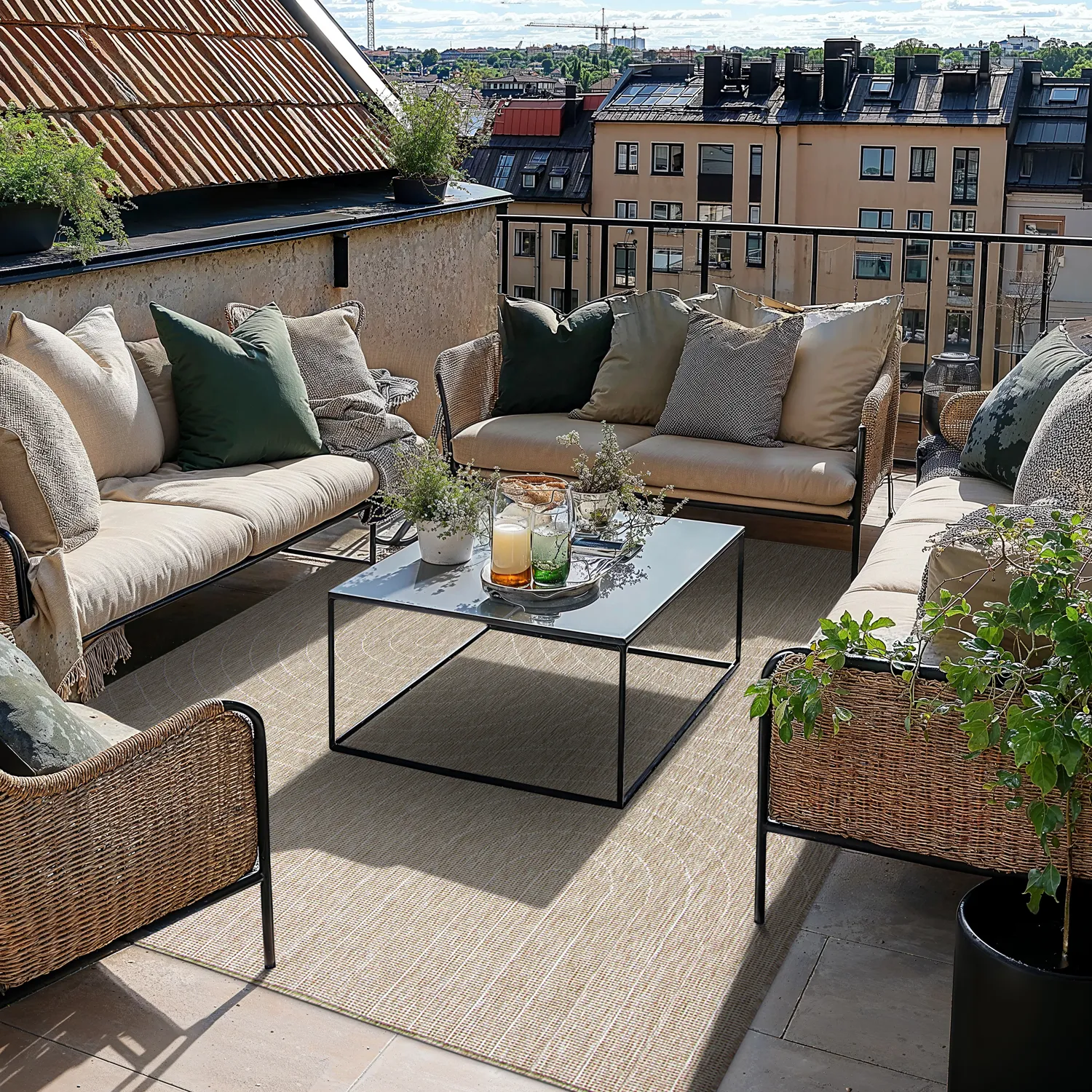 Tapete para interior e exterior - Hayden (bege)