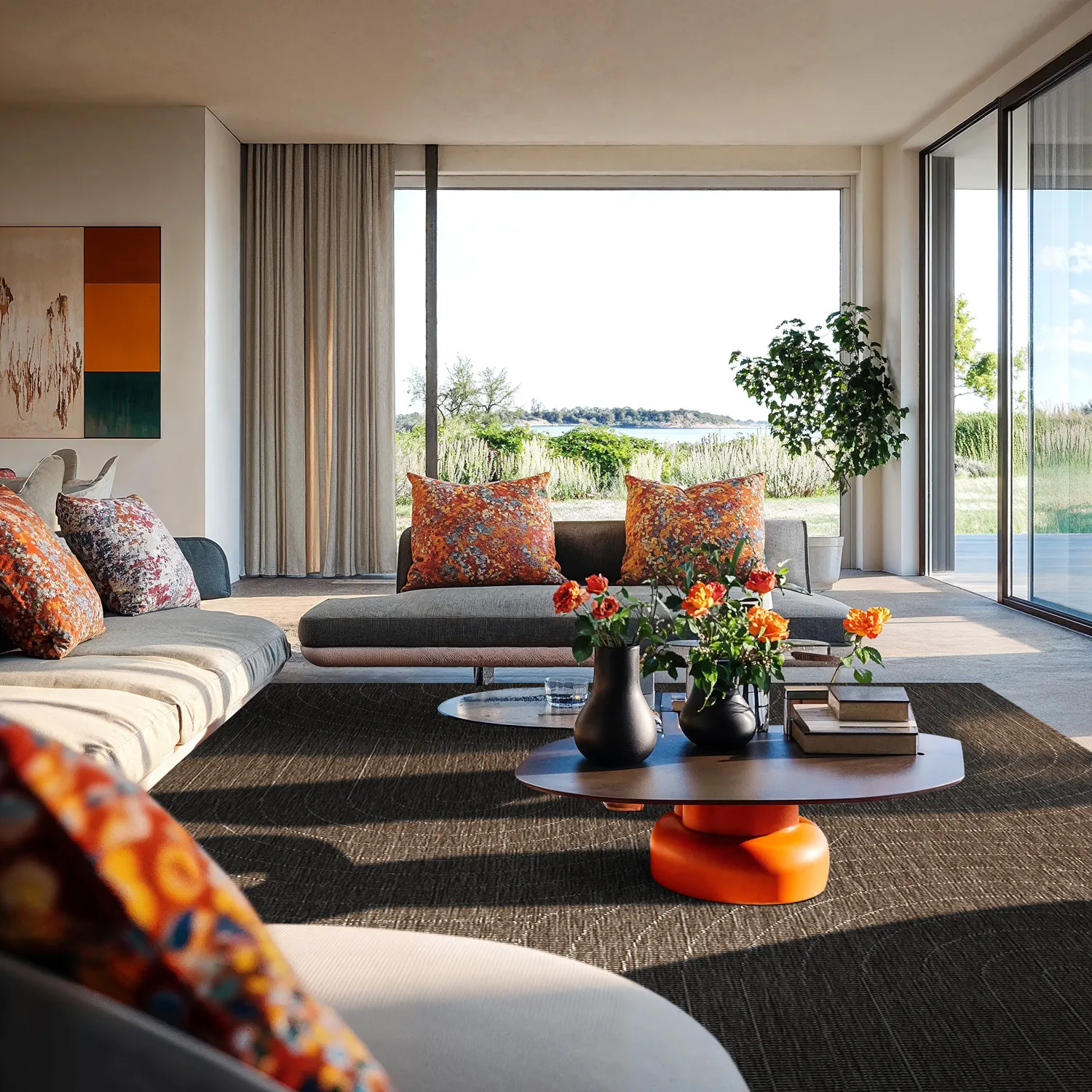 Tapete para interior e exterior - Hayden (preto)