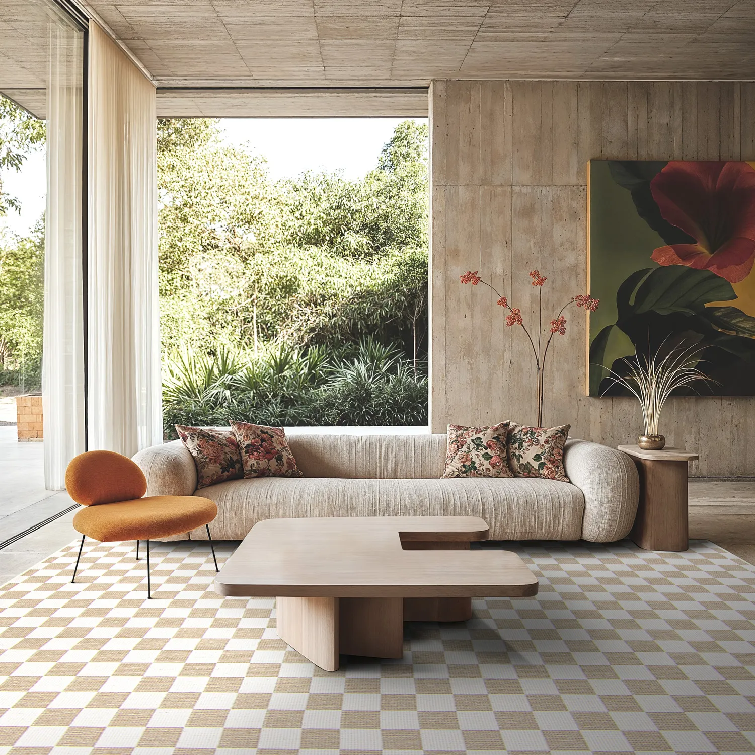 Tapete para interior e exterior - Lucida (bege)