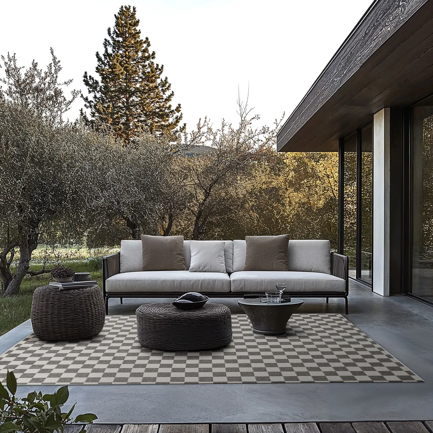 Tapete para interior e exterior - Lucida (preto)