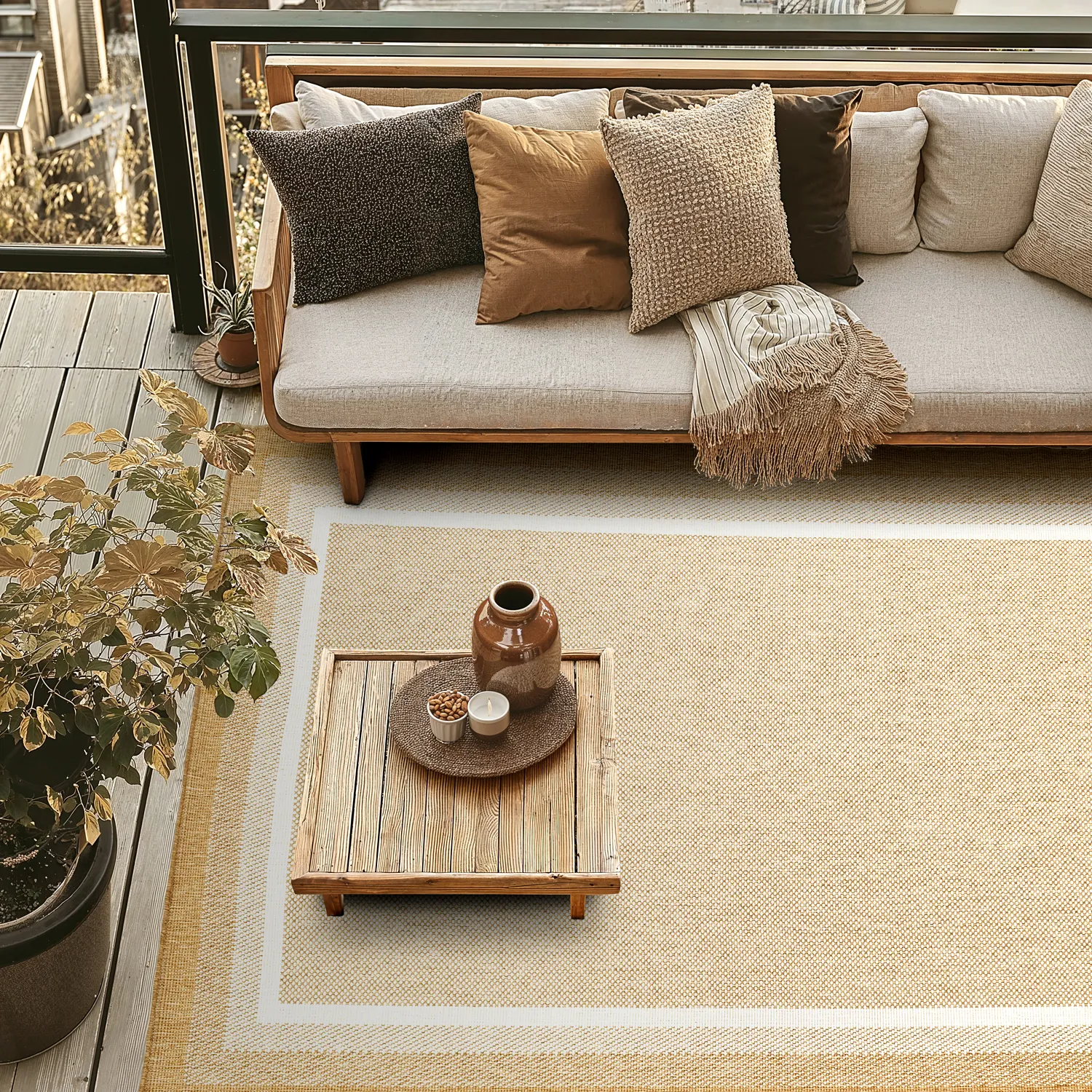 Tapete para interior e exterior - Mason (juta)