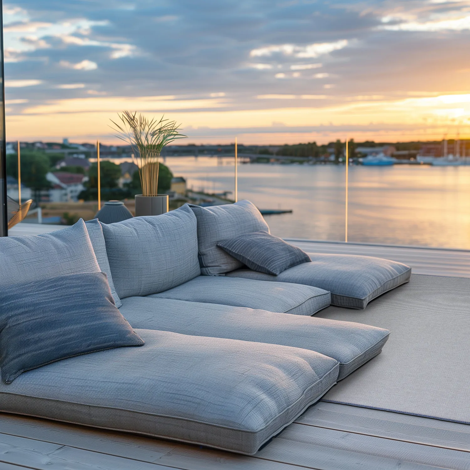 Tapete para interior e exterior - Sortelha (azul)