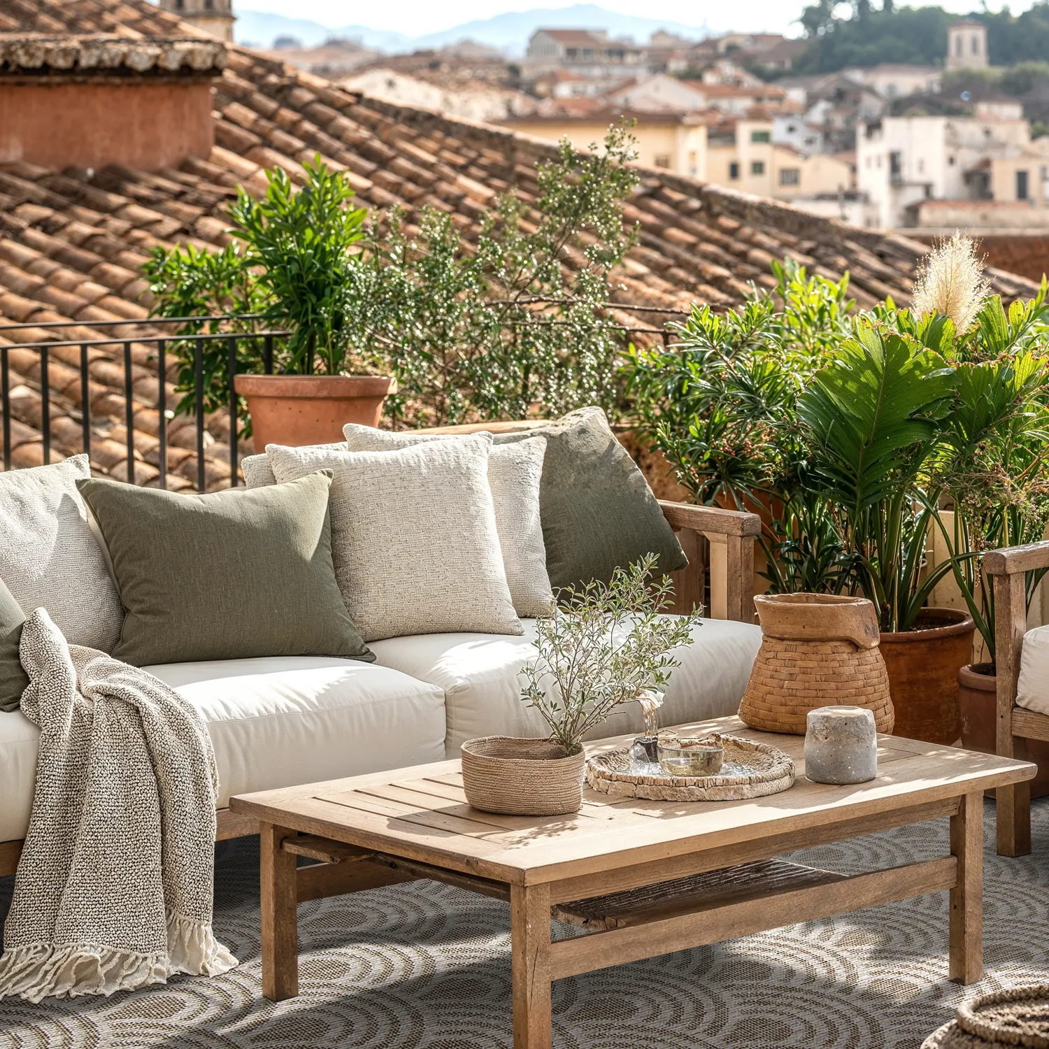 Tapete para interior e exterior - Odin (bege)