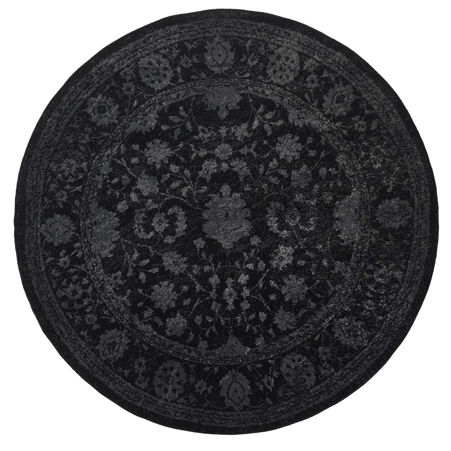 Tapete redondo - Peking Majestic (preto)